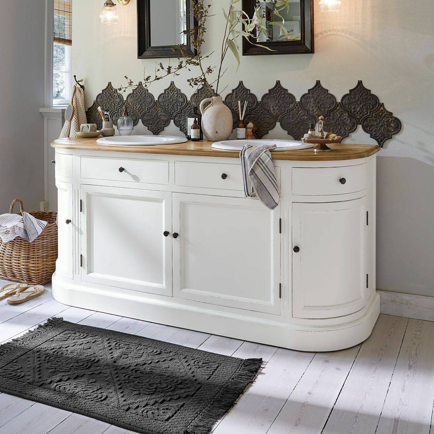 Mueble de baño con lavabo doble Louisiana