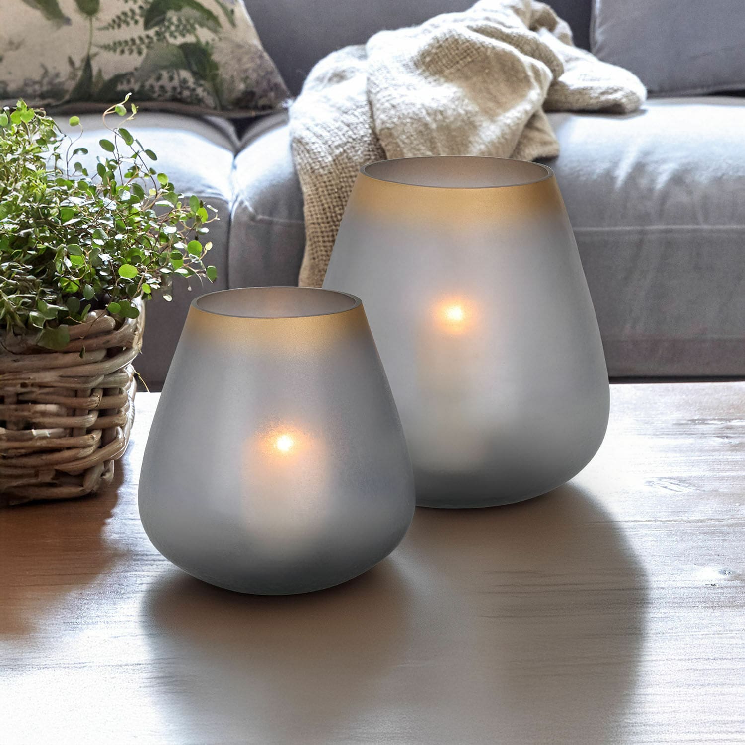 Set de 2 portavelas Nilorav