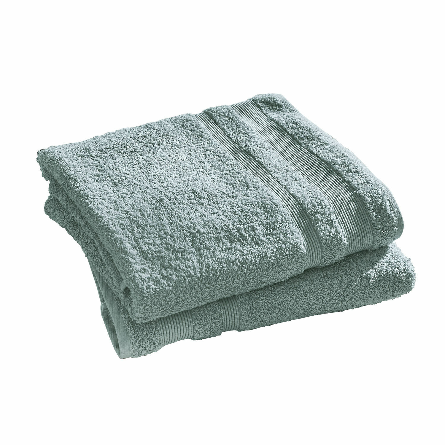 petrol Set de 2 toallas de baño de algodón en color petróleo, suaves y absorbentes para baño