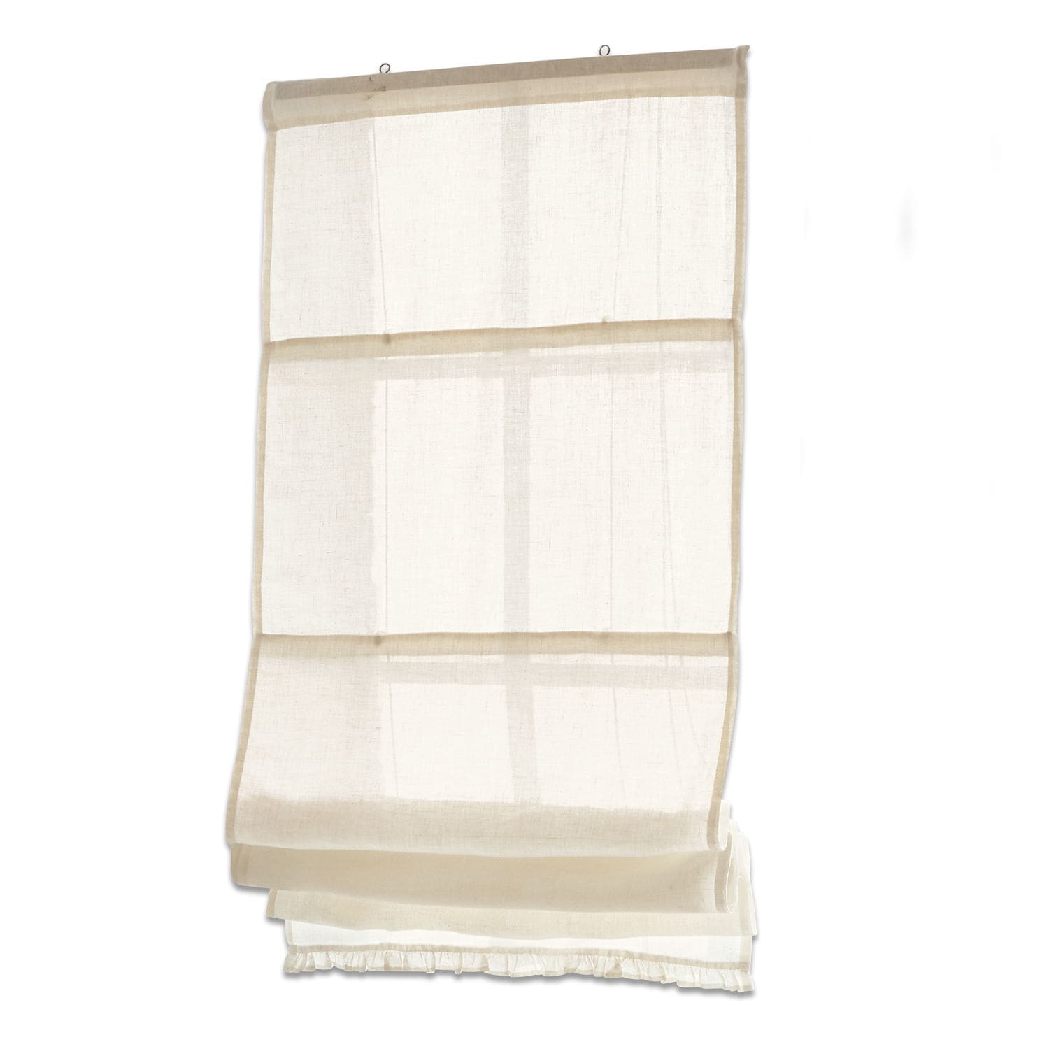 crema Estor plisado crema de tela ligera para decoración natural de ventanas