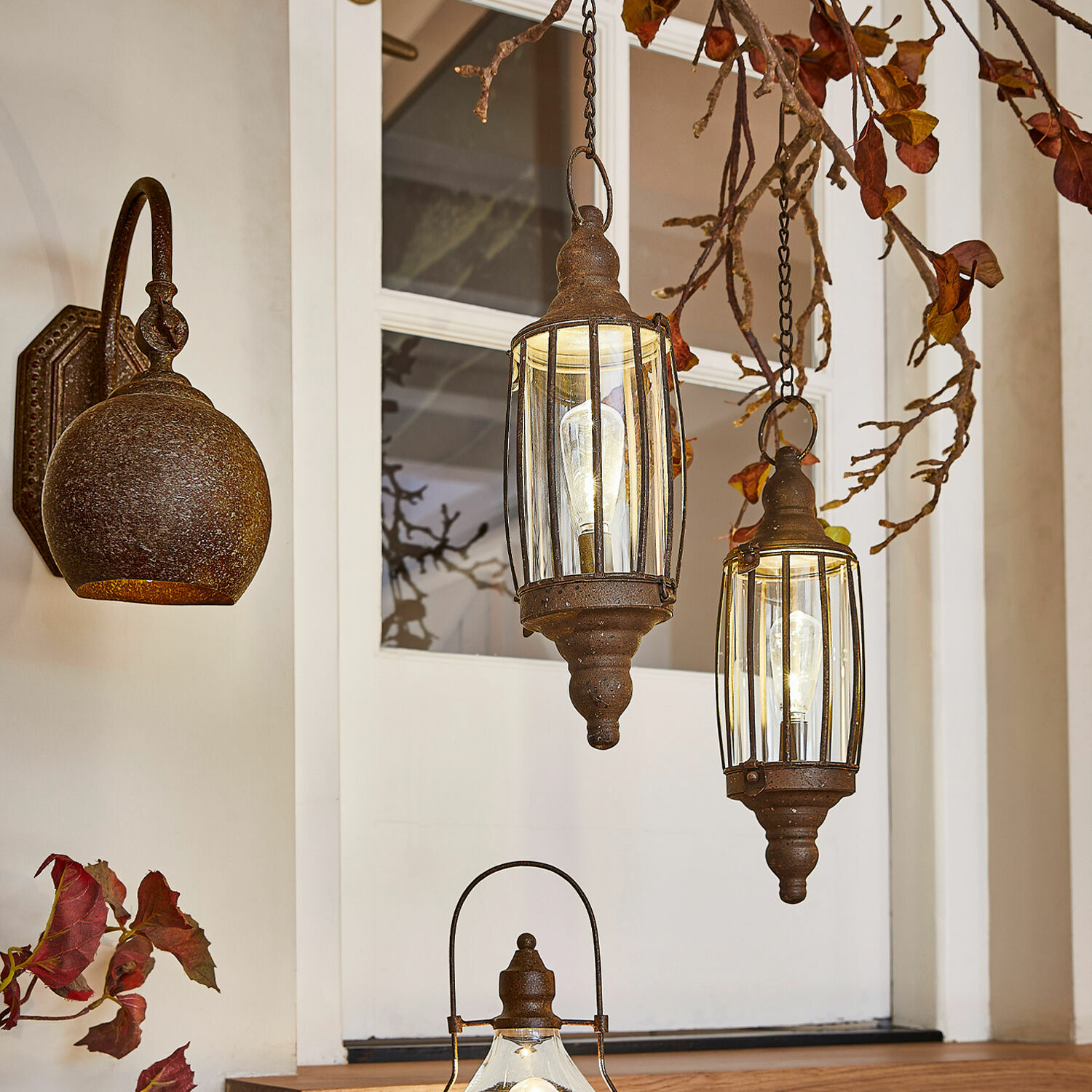 Set de 2 farolillos colgantes Flavin