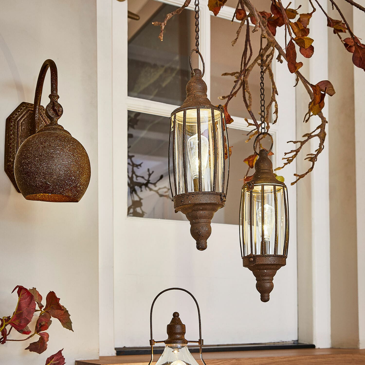 Set de 2 farolillos colgantes Flavin