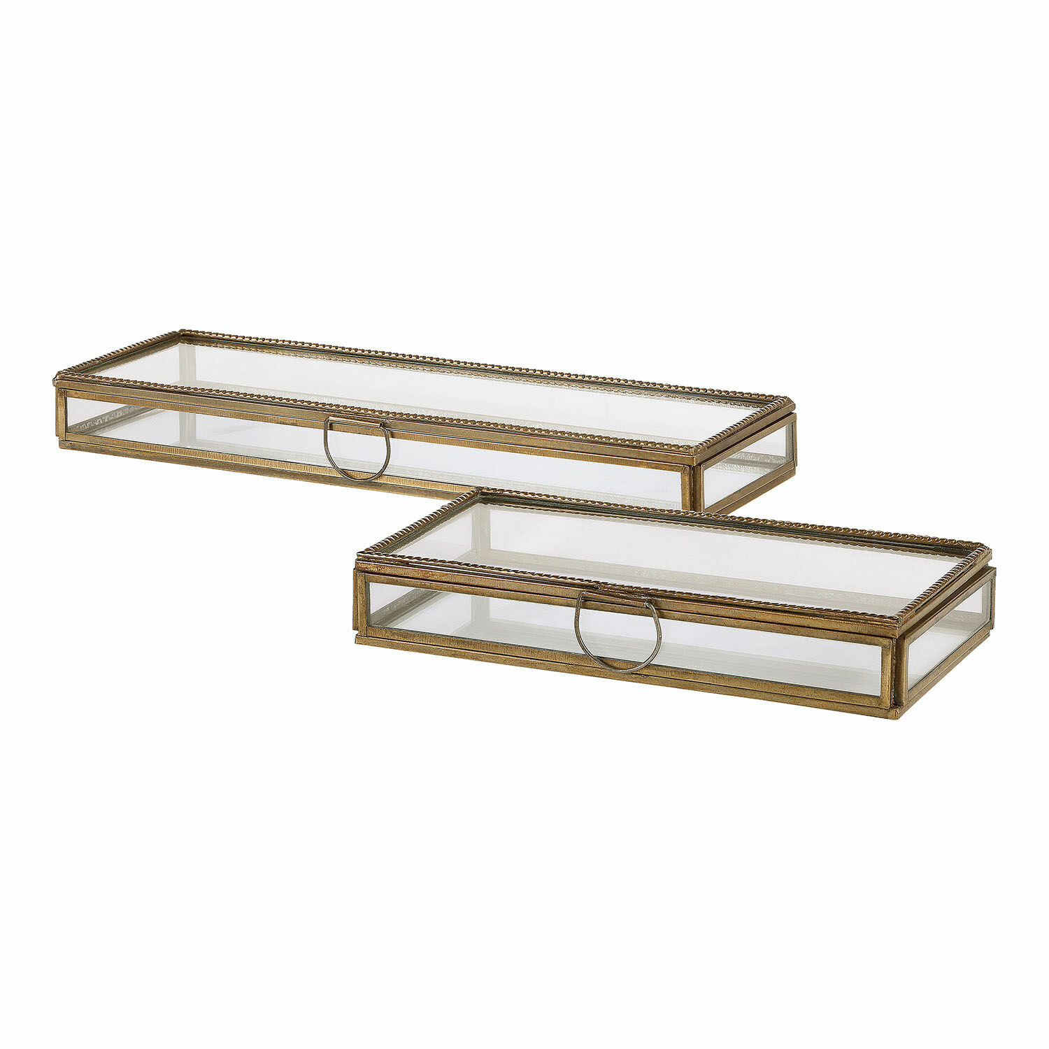 Set de 2 cajas de cristal Isvento