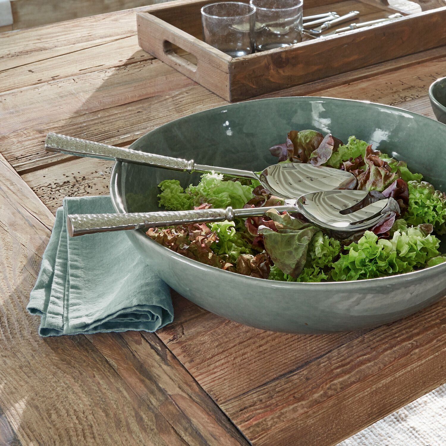 Set de 2 servidores de ensalada Illuvar