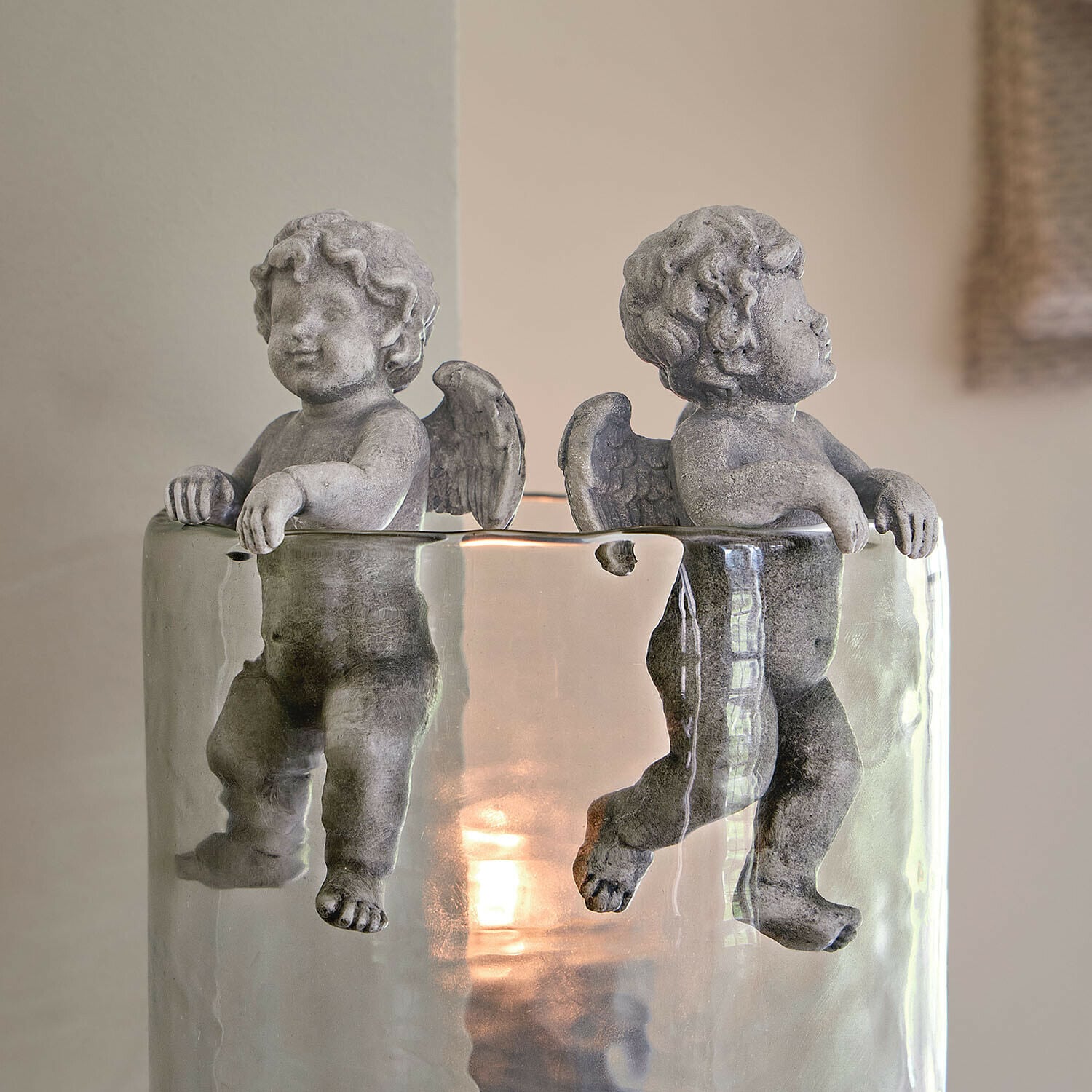 Set de 2 ángeles decorativos Célestineau