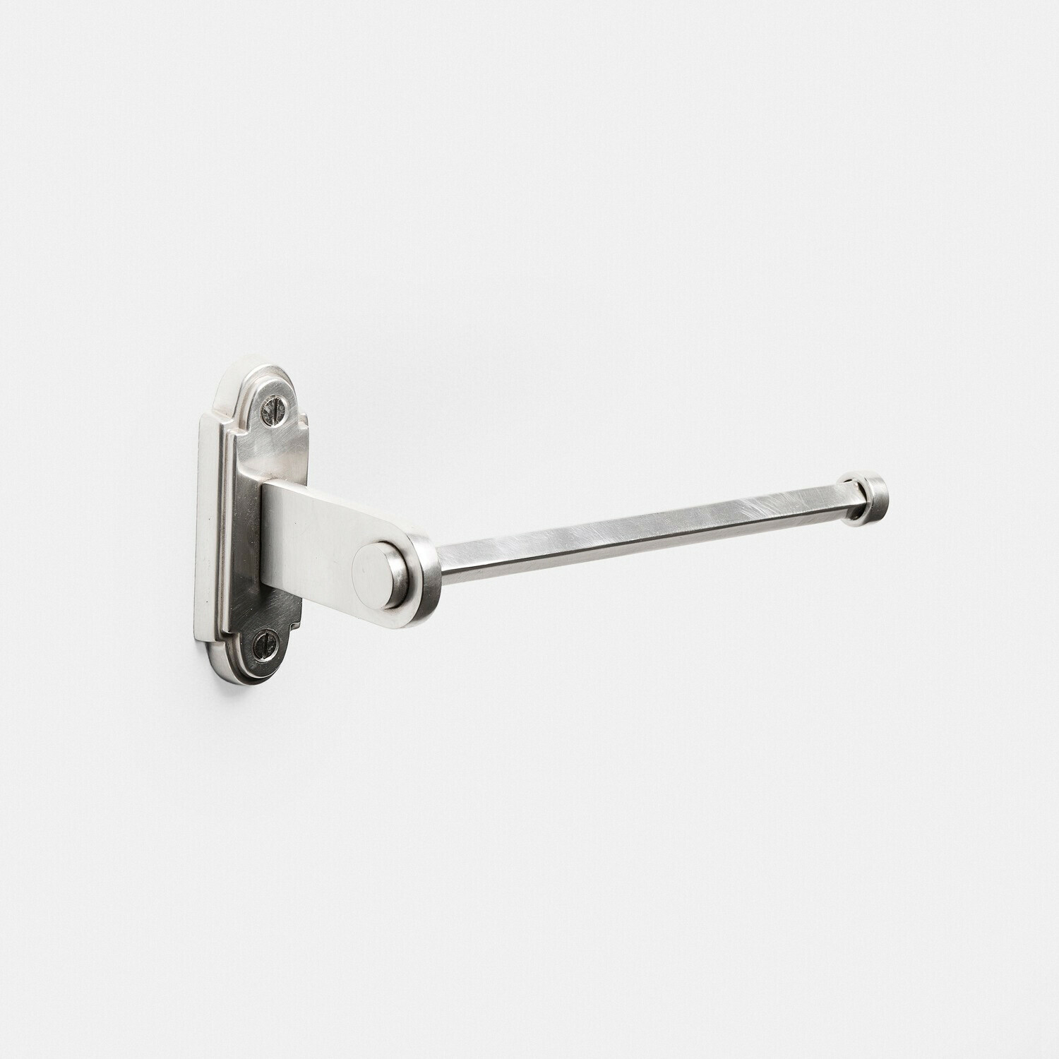 Portarrollos de papel higiénico Virellane Soporte de toalla de metal plateado, diseño sencillo y moderno para baño funcional