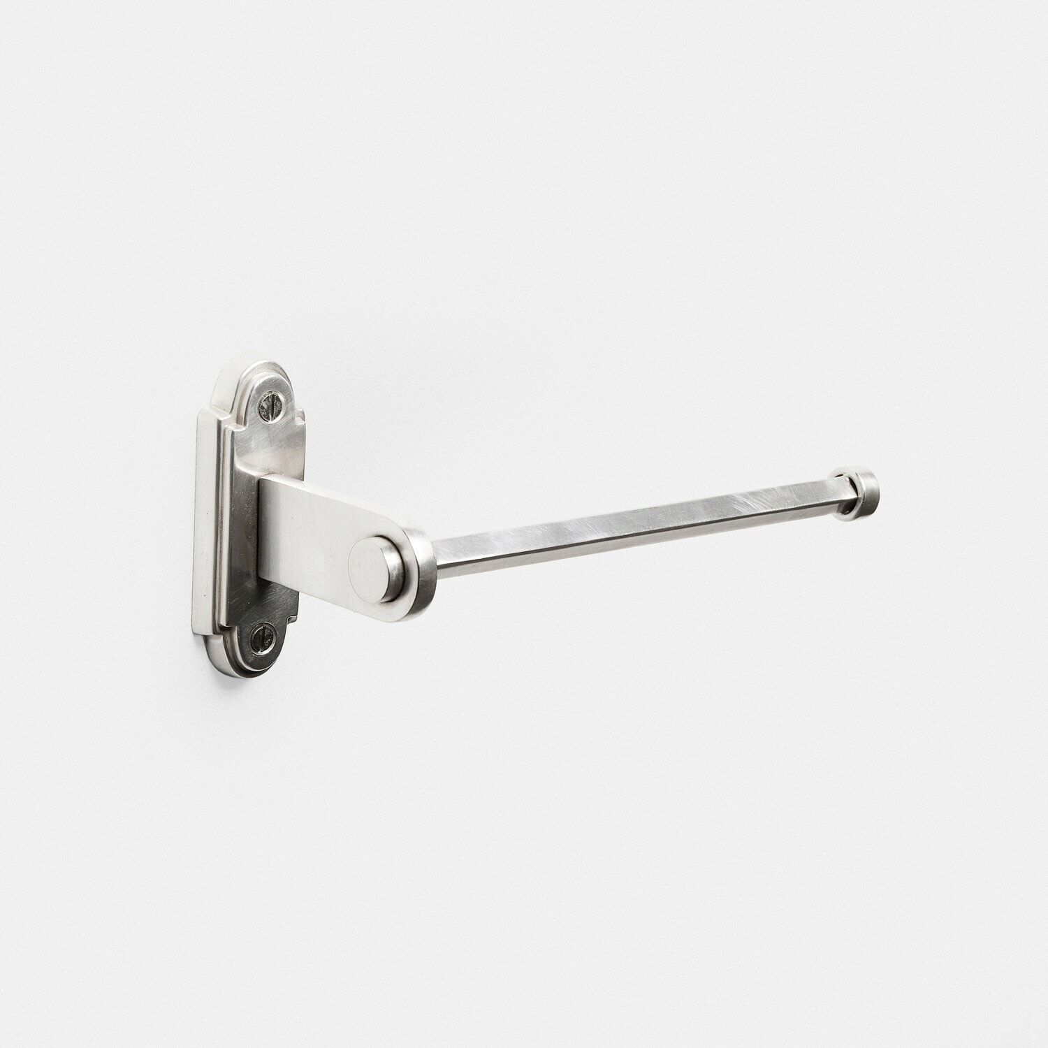 Portarrollos de papel higiénico Virellane Soporte de toalla de metal plateado, diseño sencillo y moderno para baño funcional