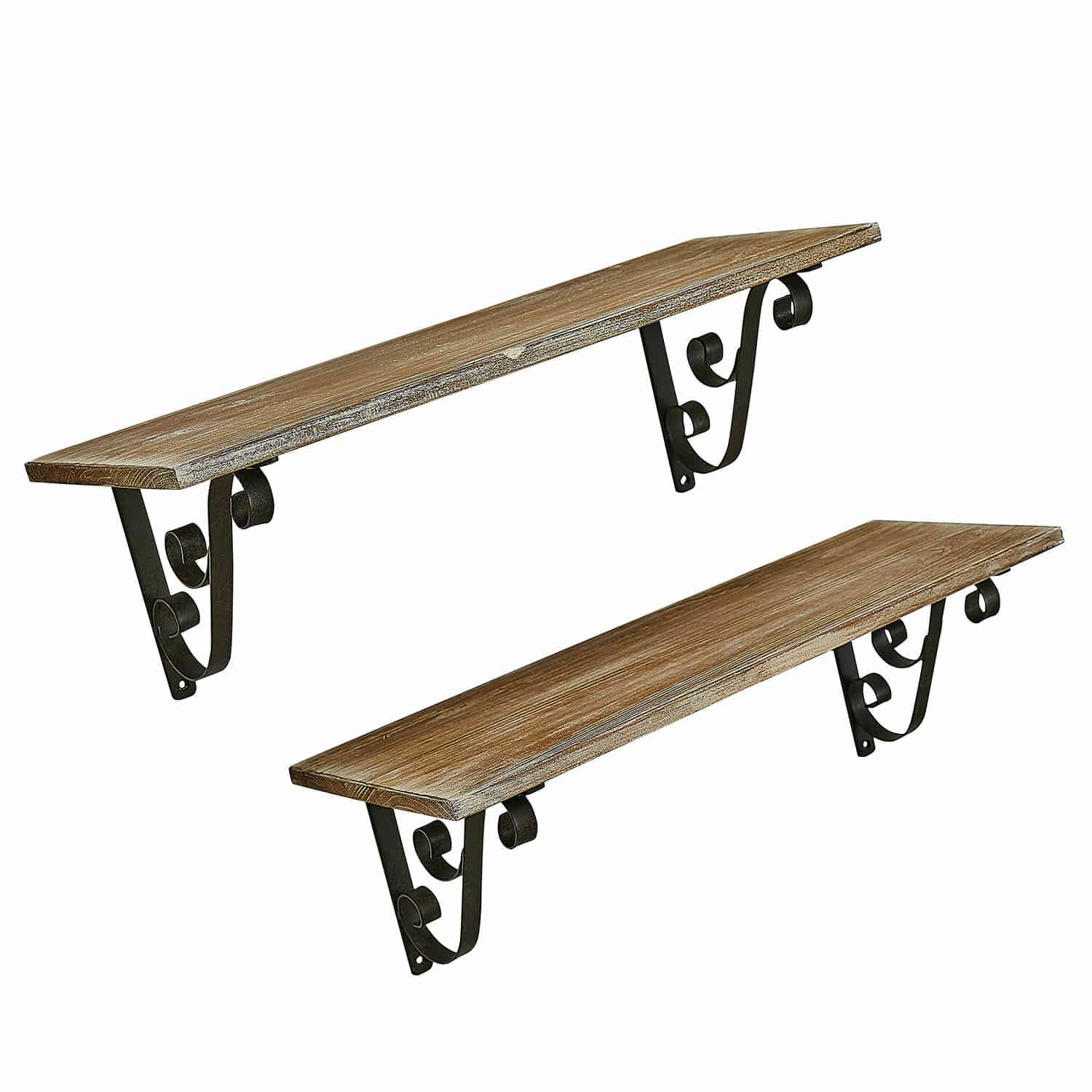 Set de 2 estantes de pared Dravile