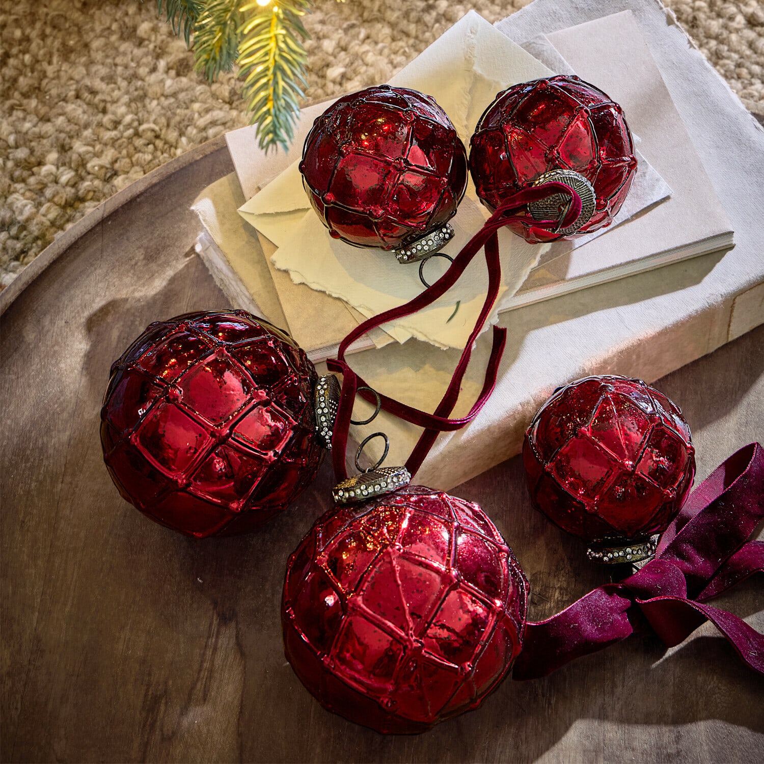 Set de 6 adornos navideños Roubi