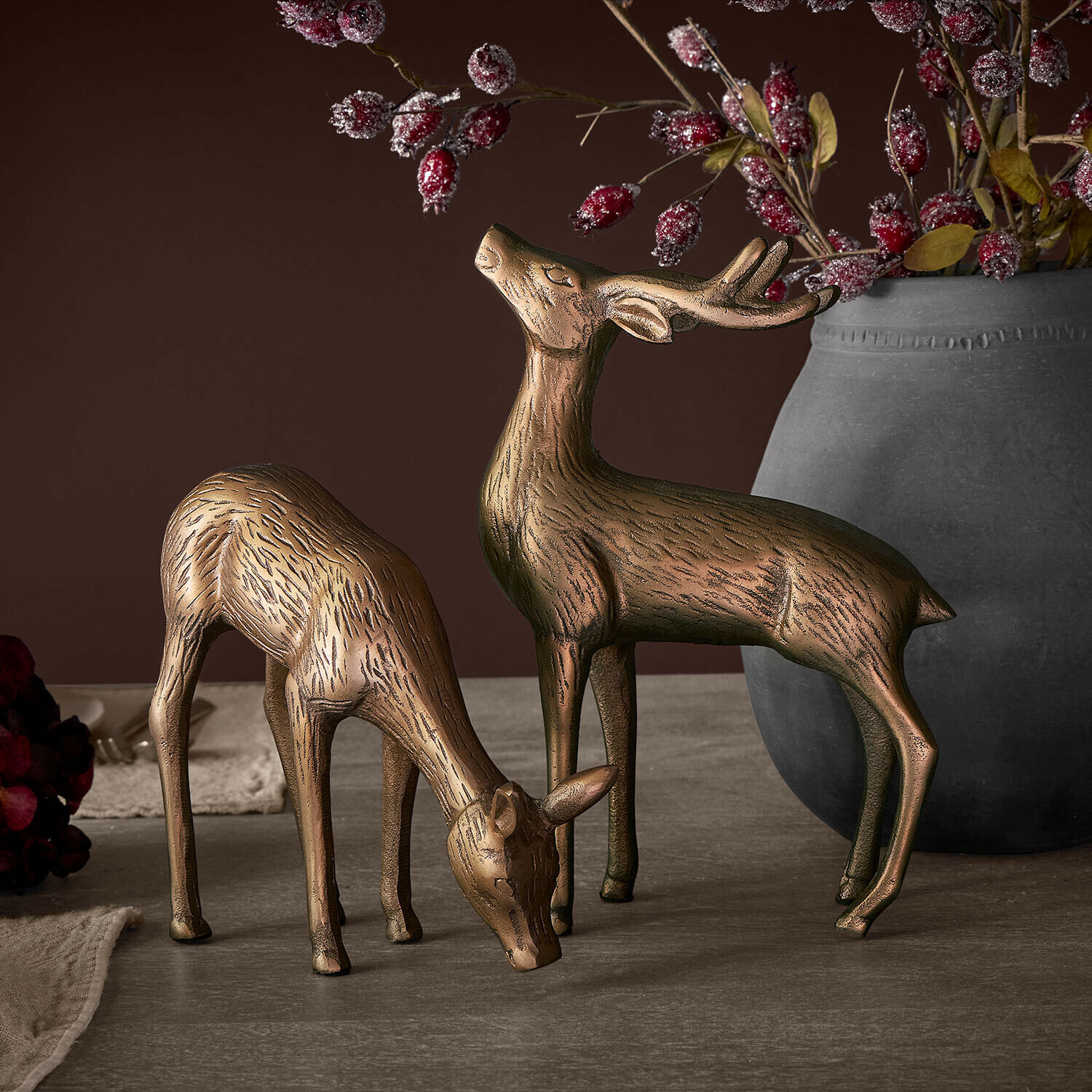 Set de 2 ciervos decorativos Grantmore