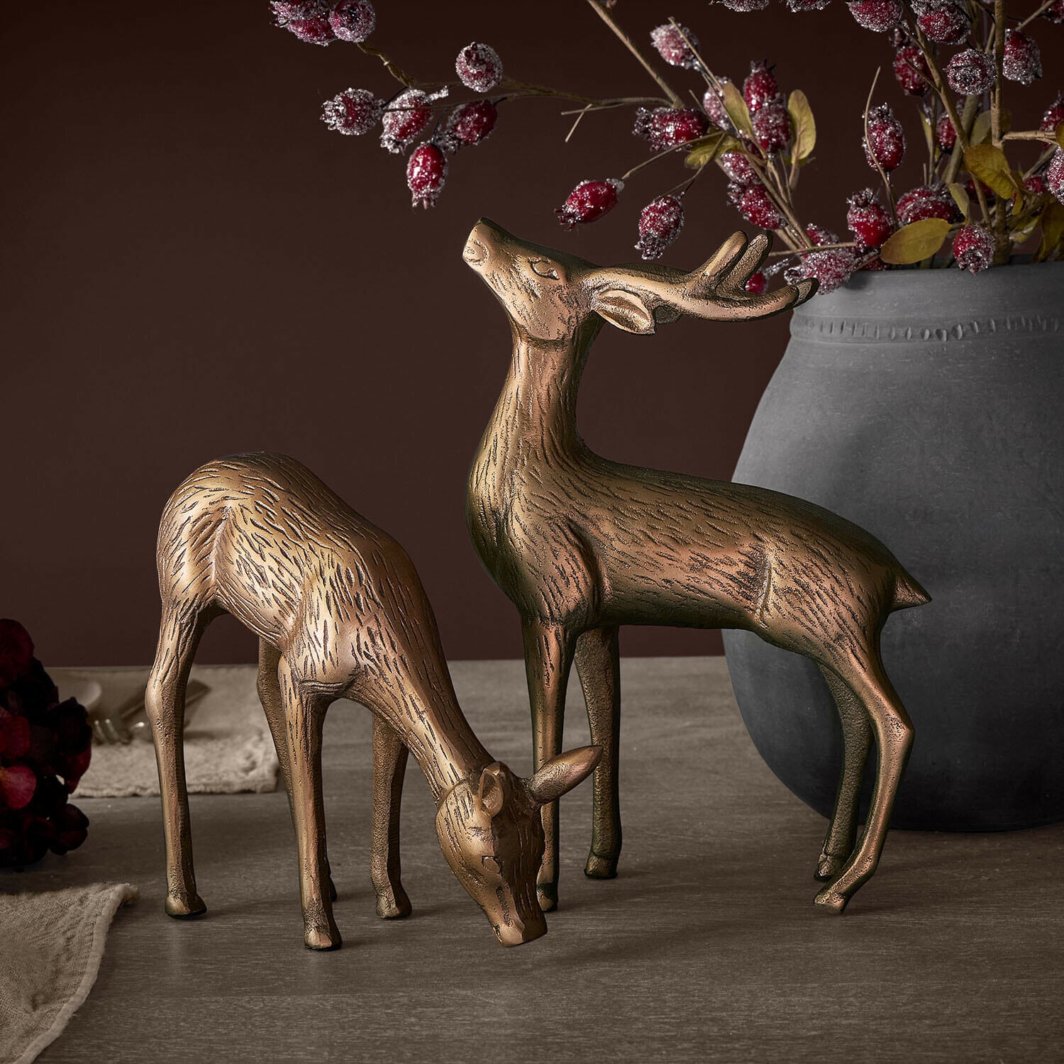 Set de 2 ciervos decorativos Grantmore Set de 2 ciervos decorativos Grantmore