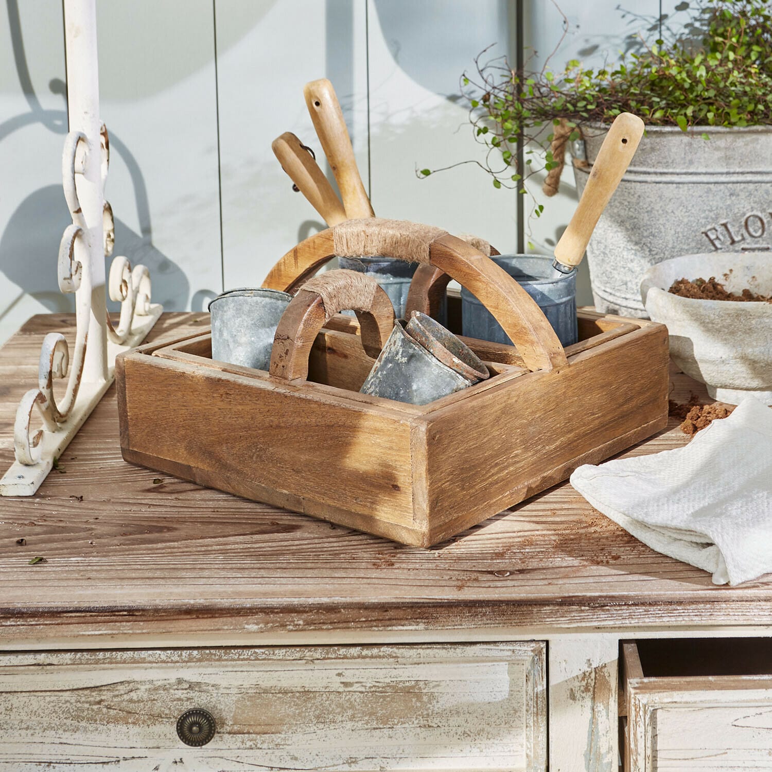 Set de 3 cajas de madera Nettleby