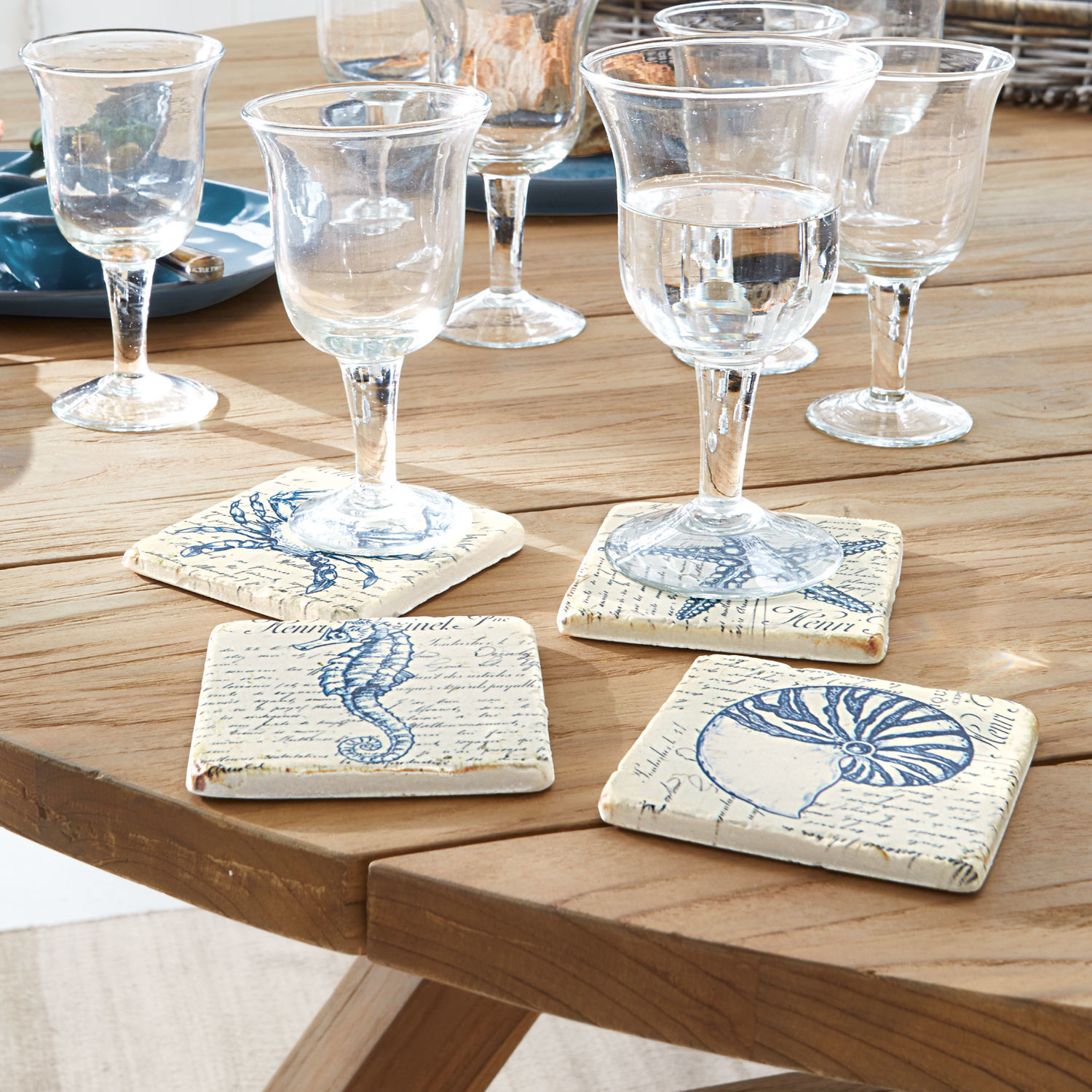 Set de 4 posavasos Faune Marine