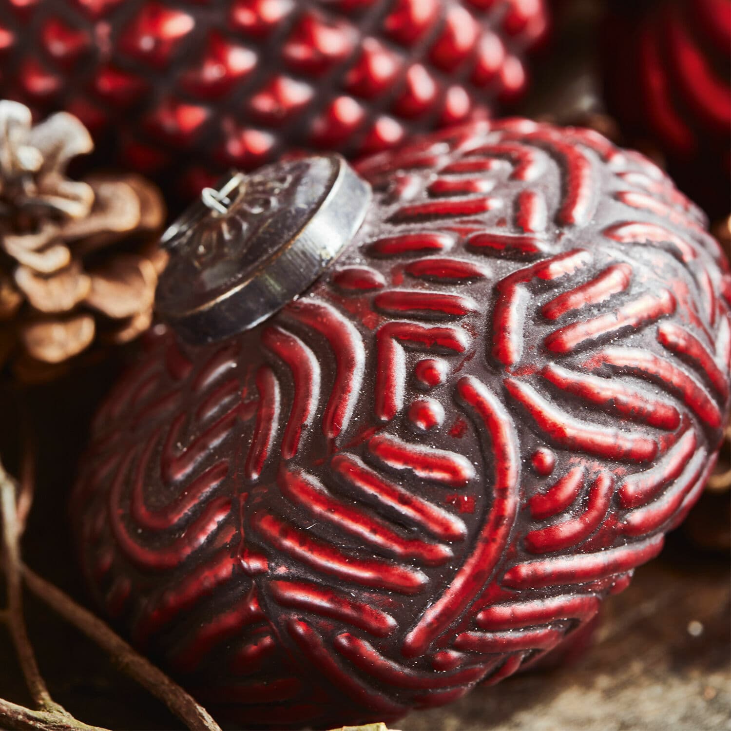 Set de 4 adornos navideños Meyen