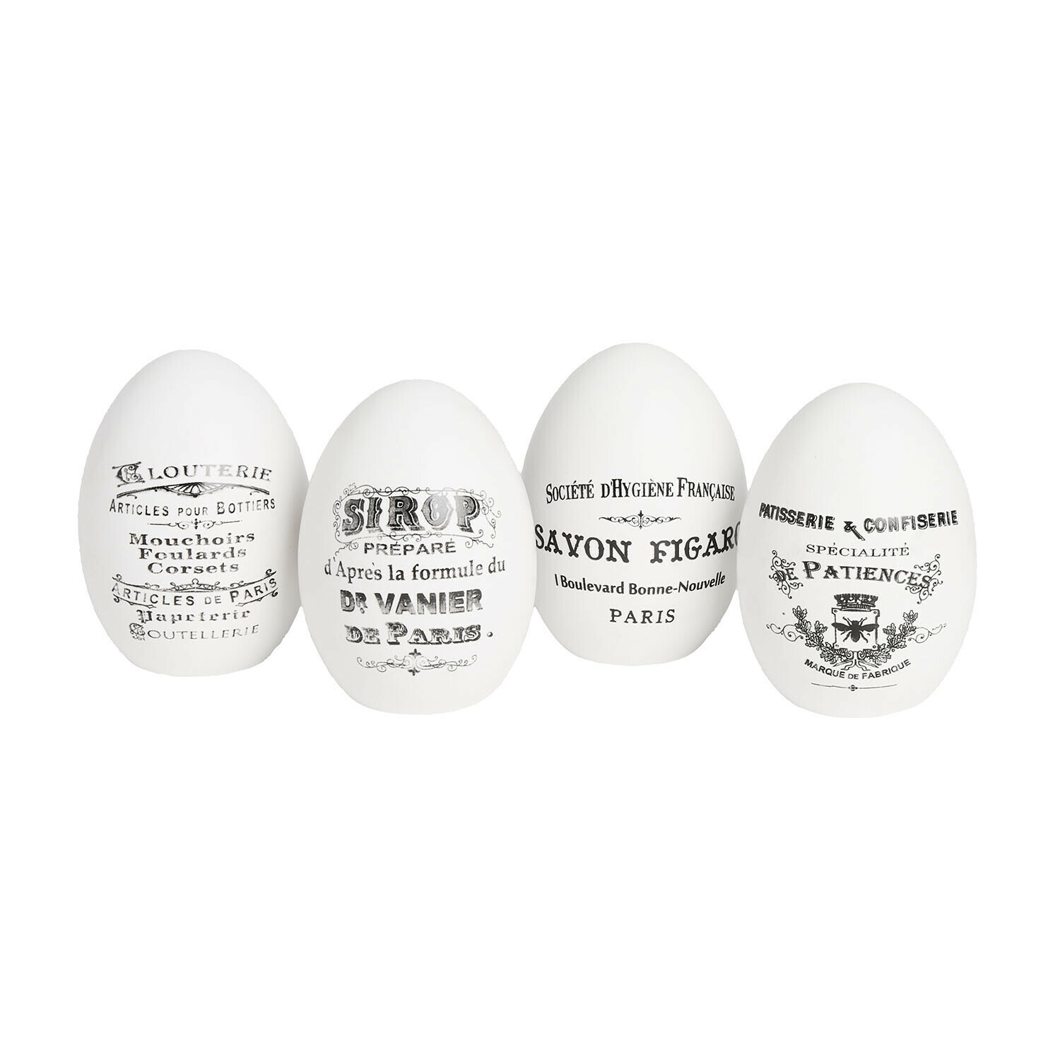 Set de 4 huevos de Pascua Maison Vélour