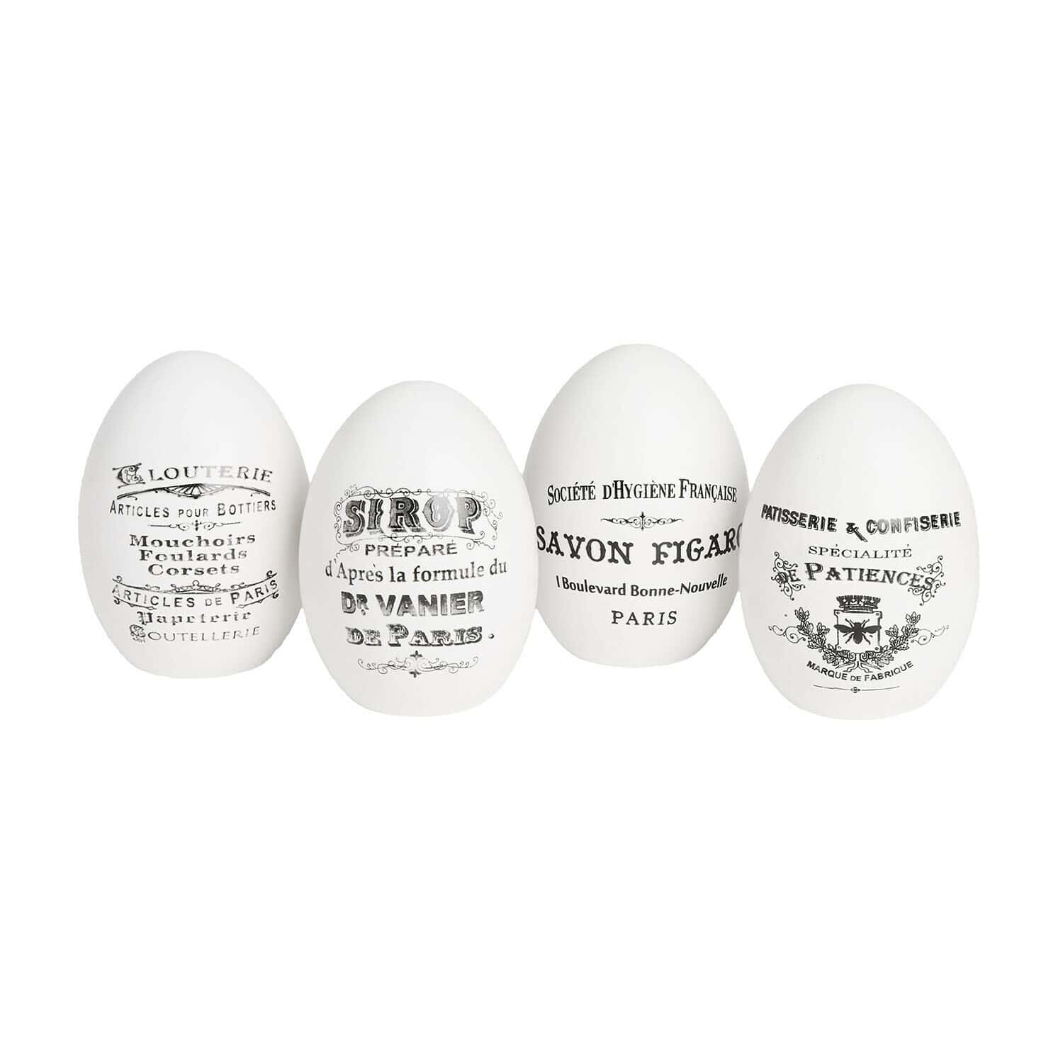 Set de 4 huevos de Pascua Maison Vélour