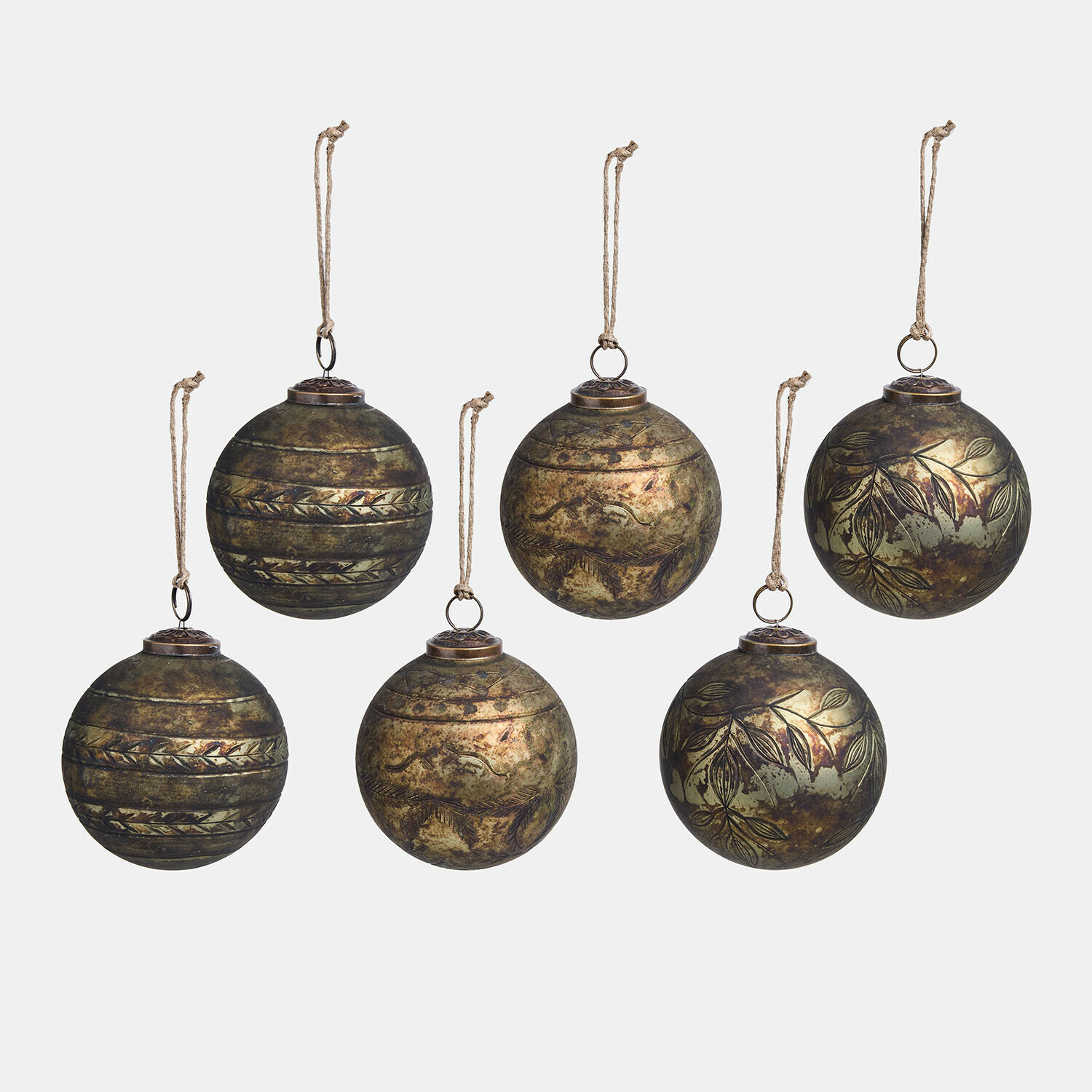 Set de 6 bolas de Navidad Goldenblist