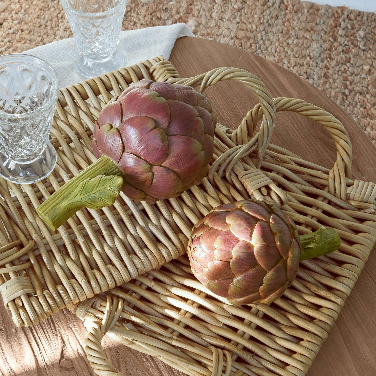 Set de 2 alcachofas decorativas Wilorin