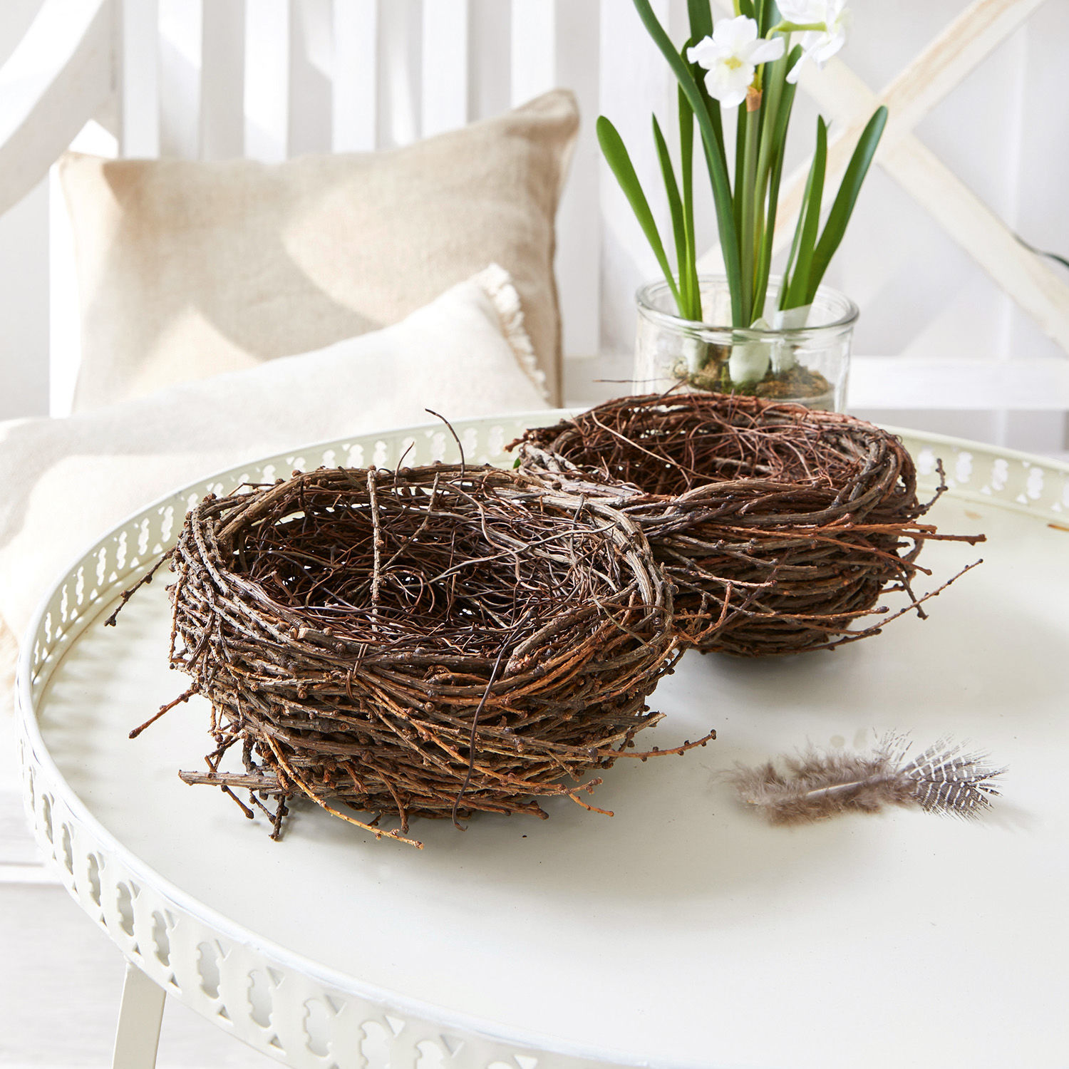 Set de 2 nidos decorativos Libers