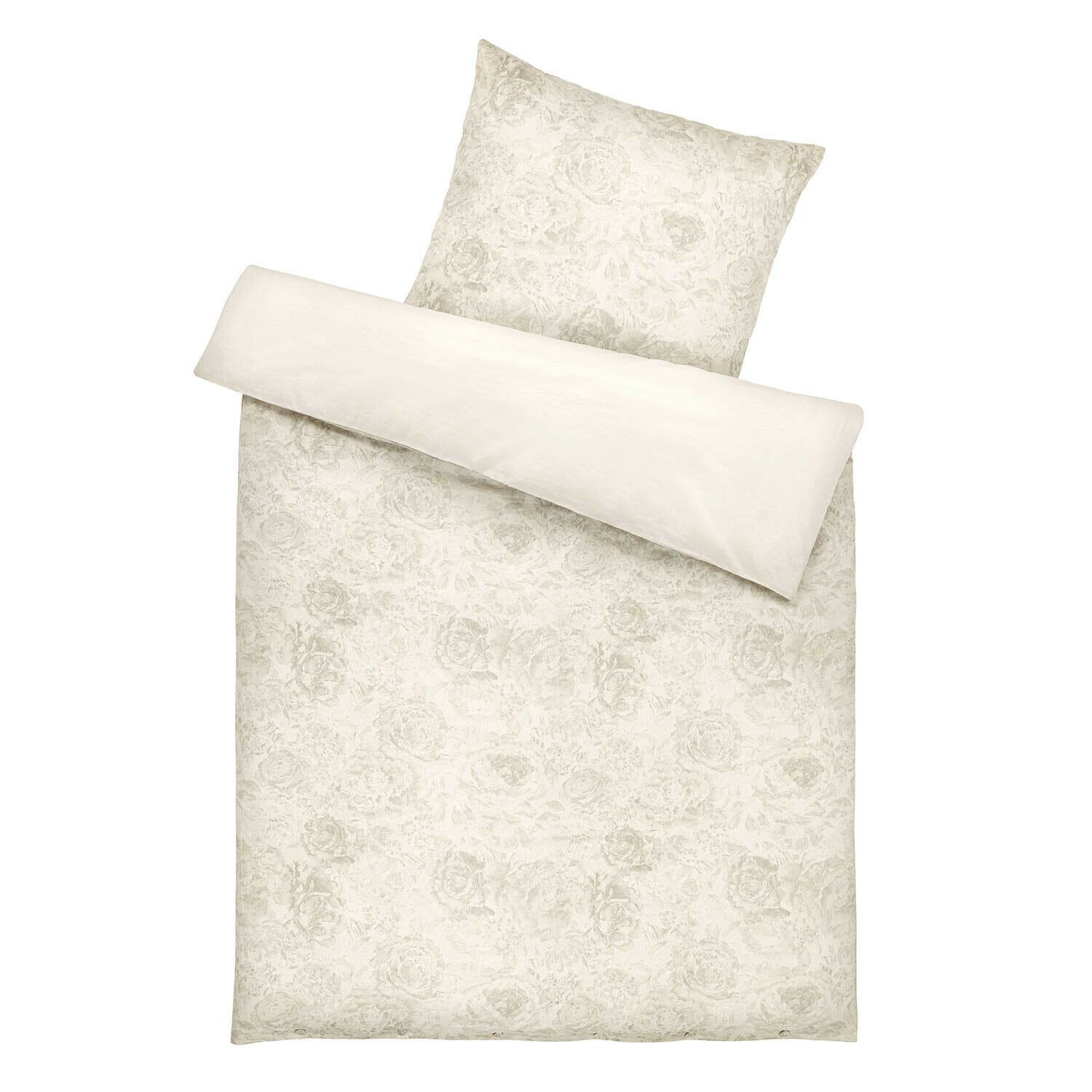 Ropa de cama Bravonea Ropa de cama de algodón clara con delicado diseño floral, perfecta para dormitorio acogedor