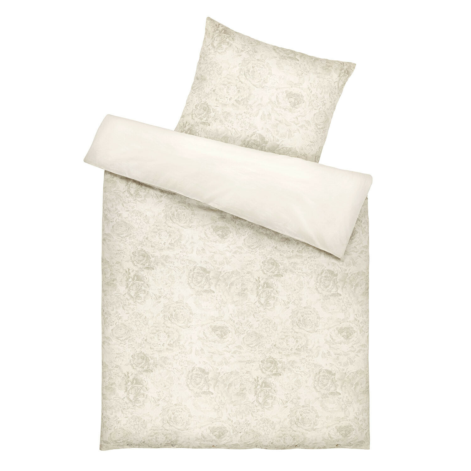 Ropa de cama Bravonea Ropa de cama de algodón clara con delicado diseño floral, perfecta para dormitorio acogedor