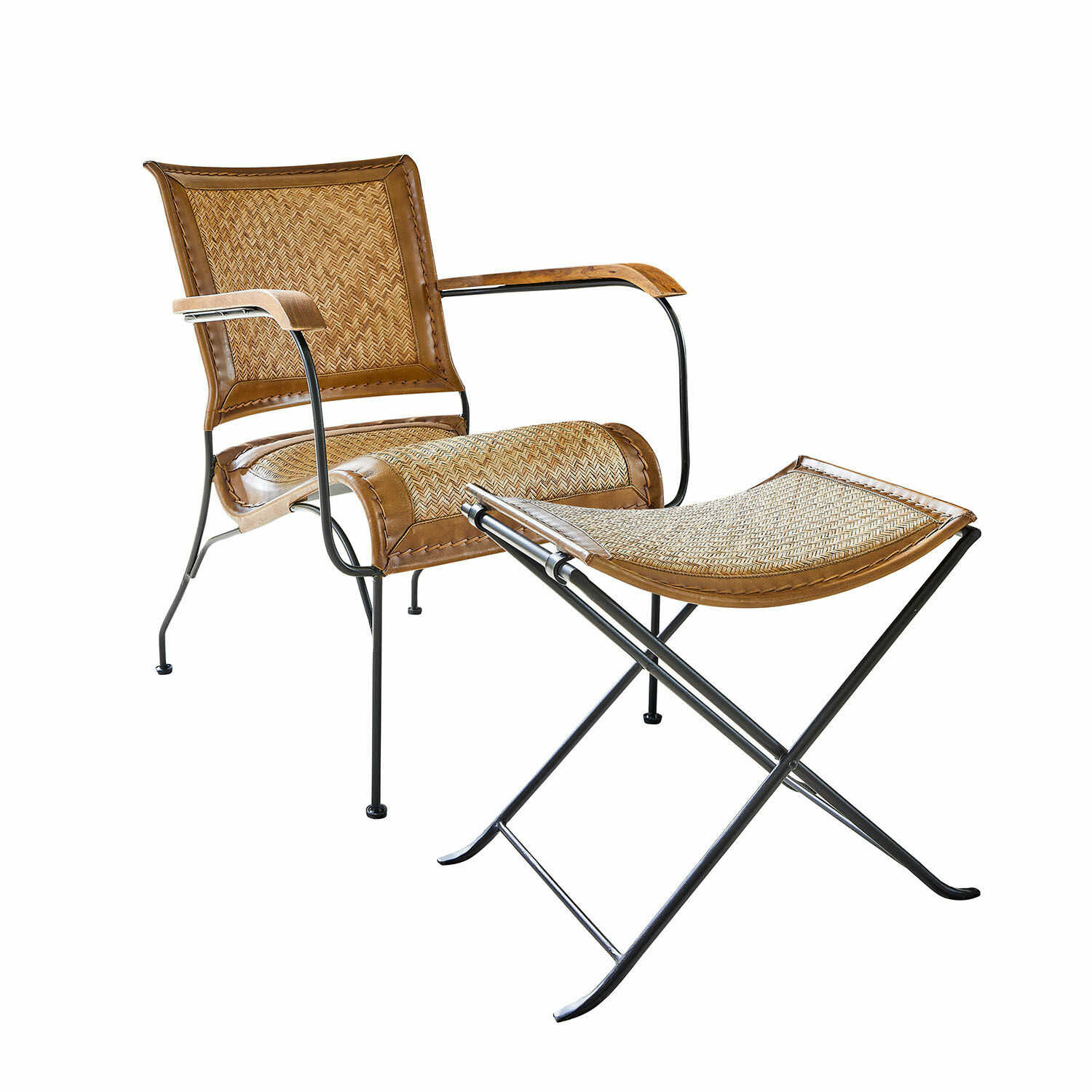 Silla con taburete Dauvron