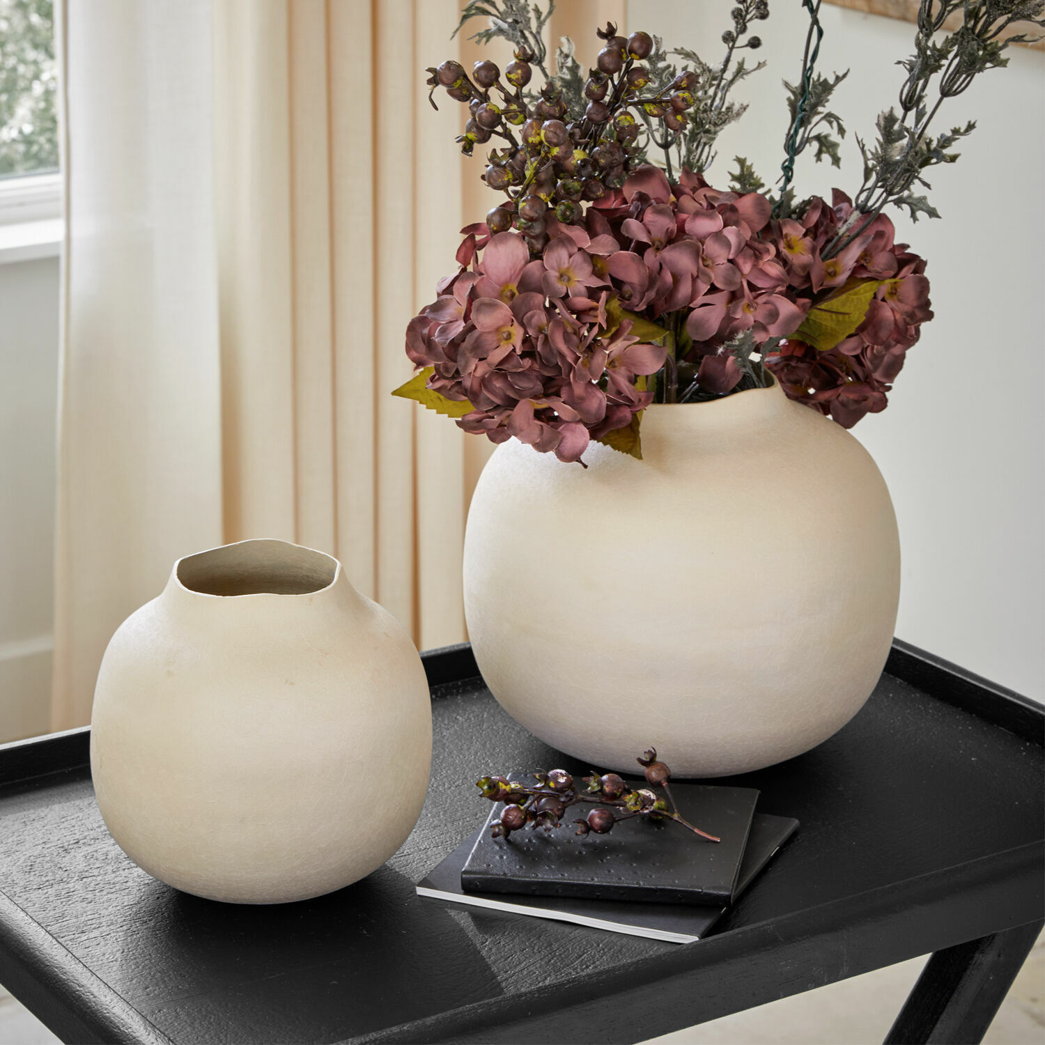 Set de 2 jarrones Fleurons