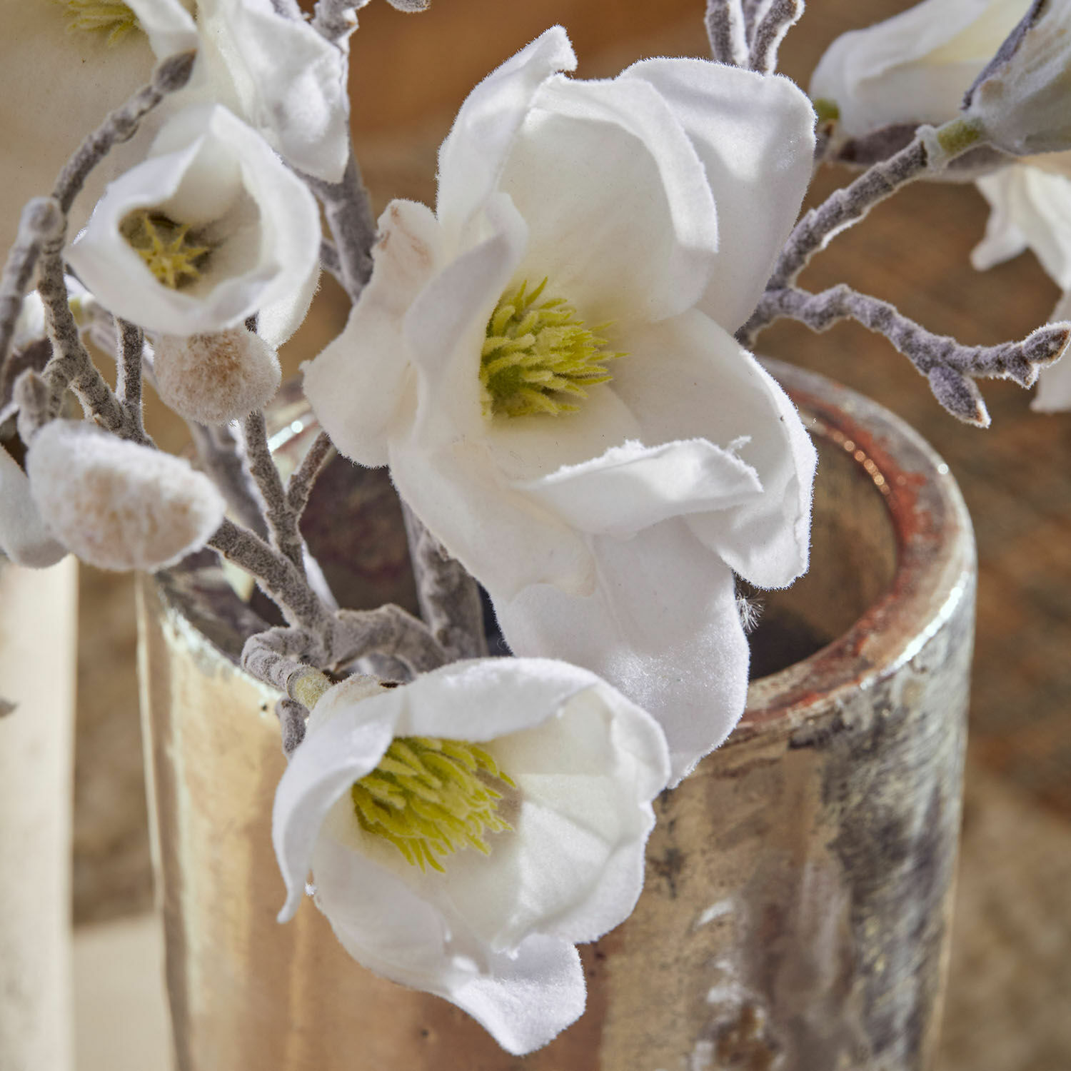 Set de 4 flores decorativas Santavella