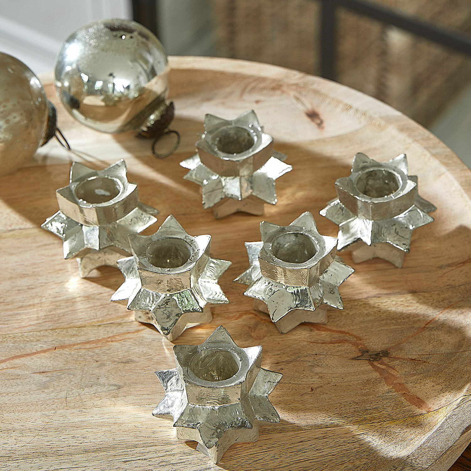 Juego de 6 candelabros Veridell