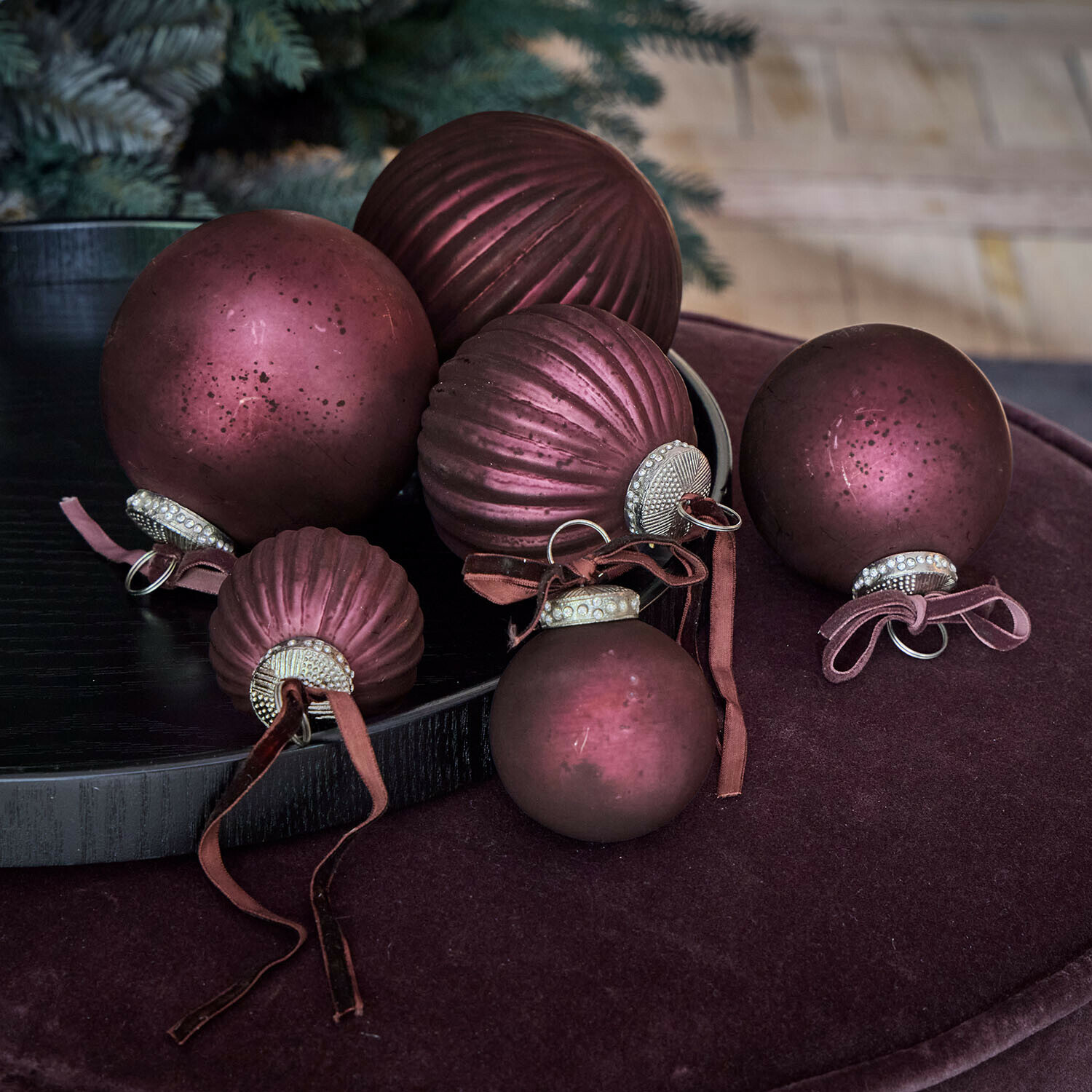 Set de 6 bolas de Navidad Nuitelle