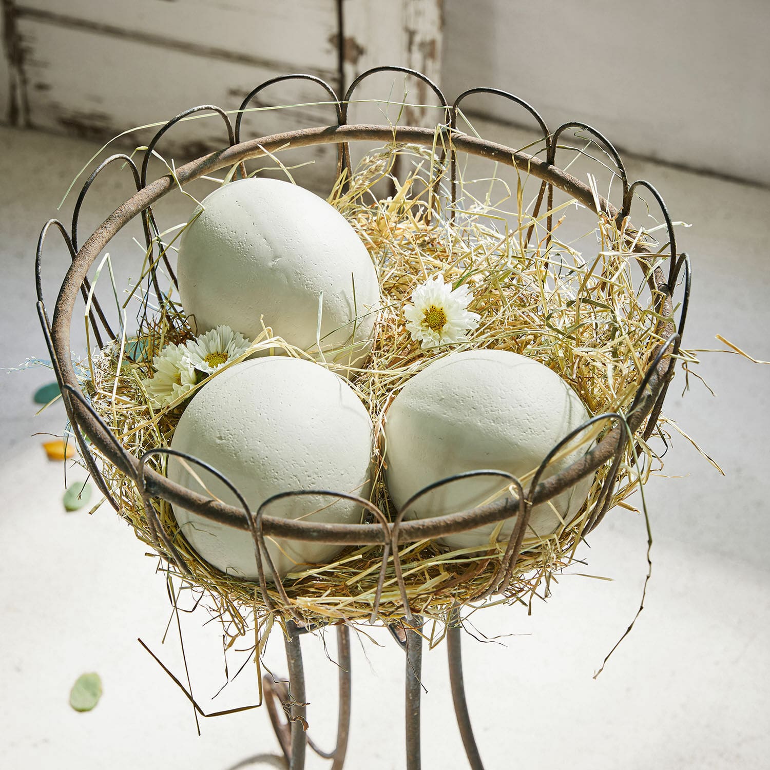 Set de 3 huevos decorativos Placidia