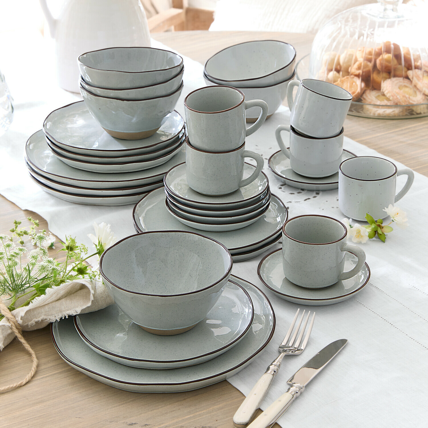 Set de 30 piezas de vajilla Biarré