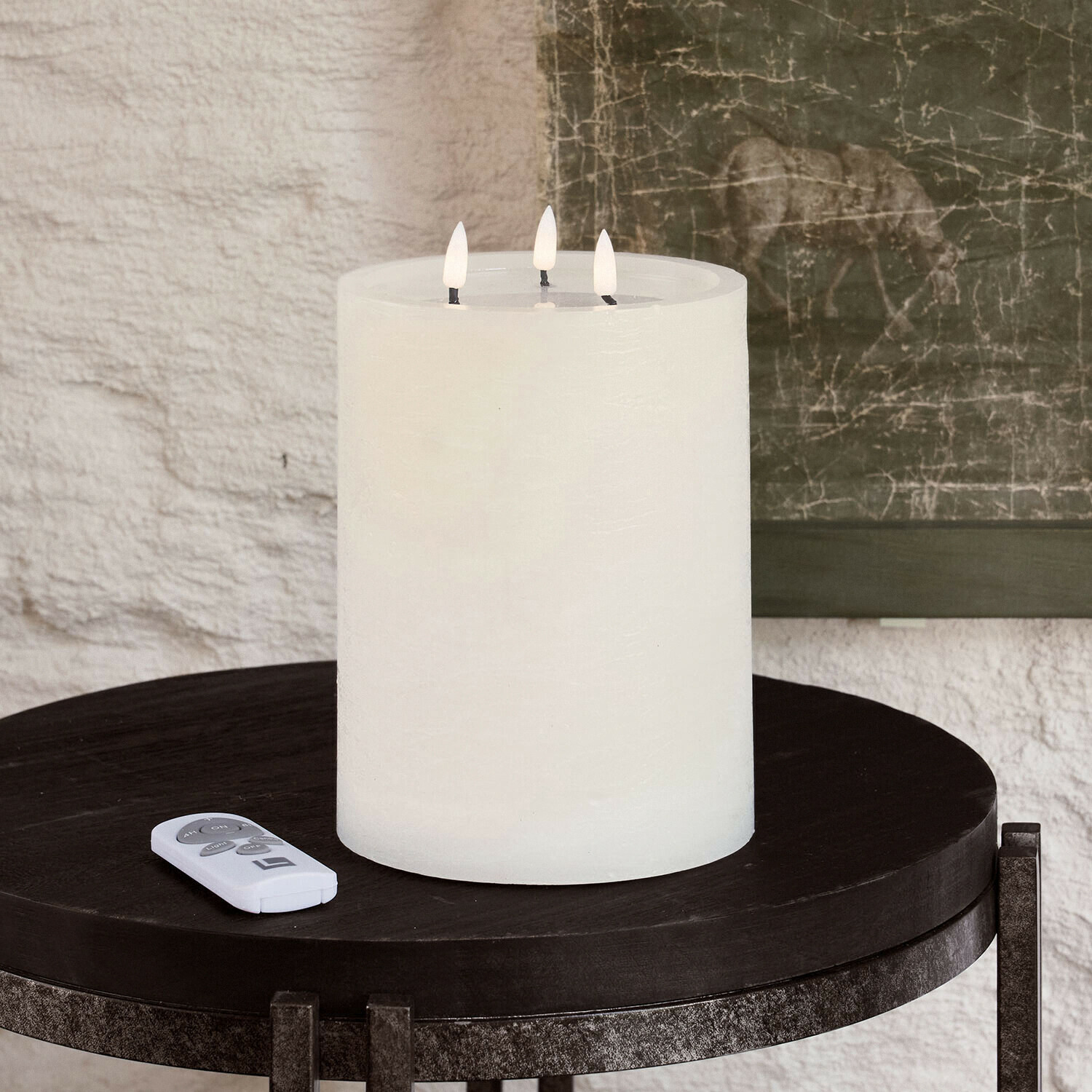 Set de 4 velas LED cilíndricas Chelun