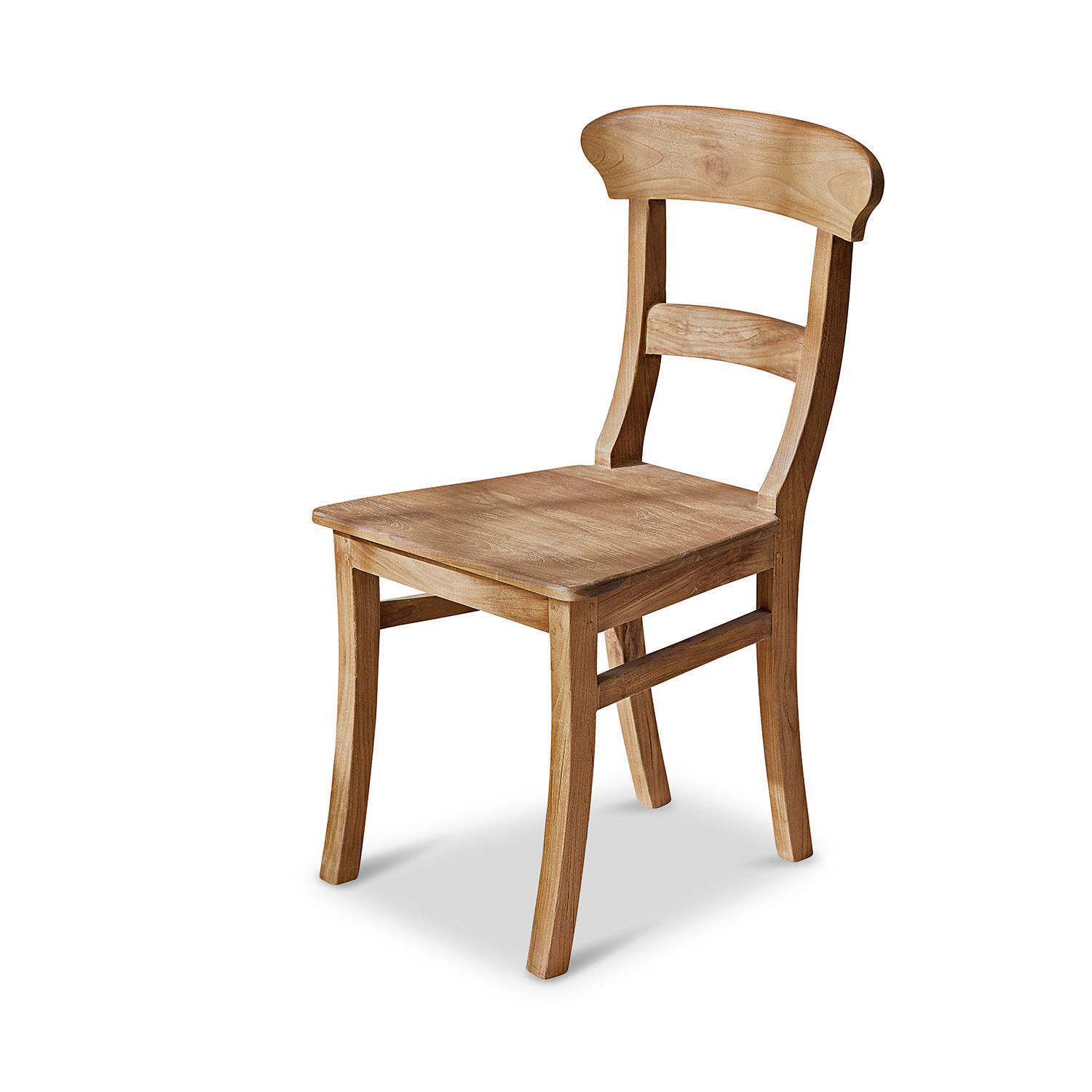 Silla Masters Silla clásica de madera en color natural, sólida y cómoda para comedor
