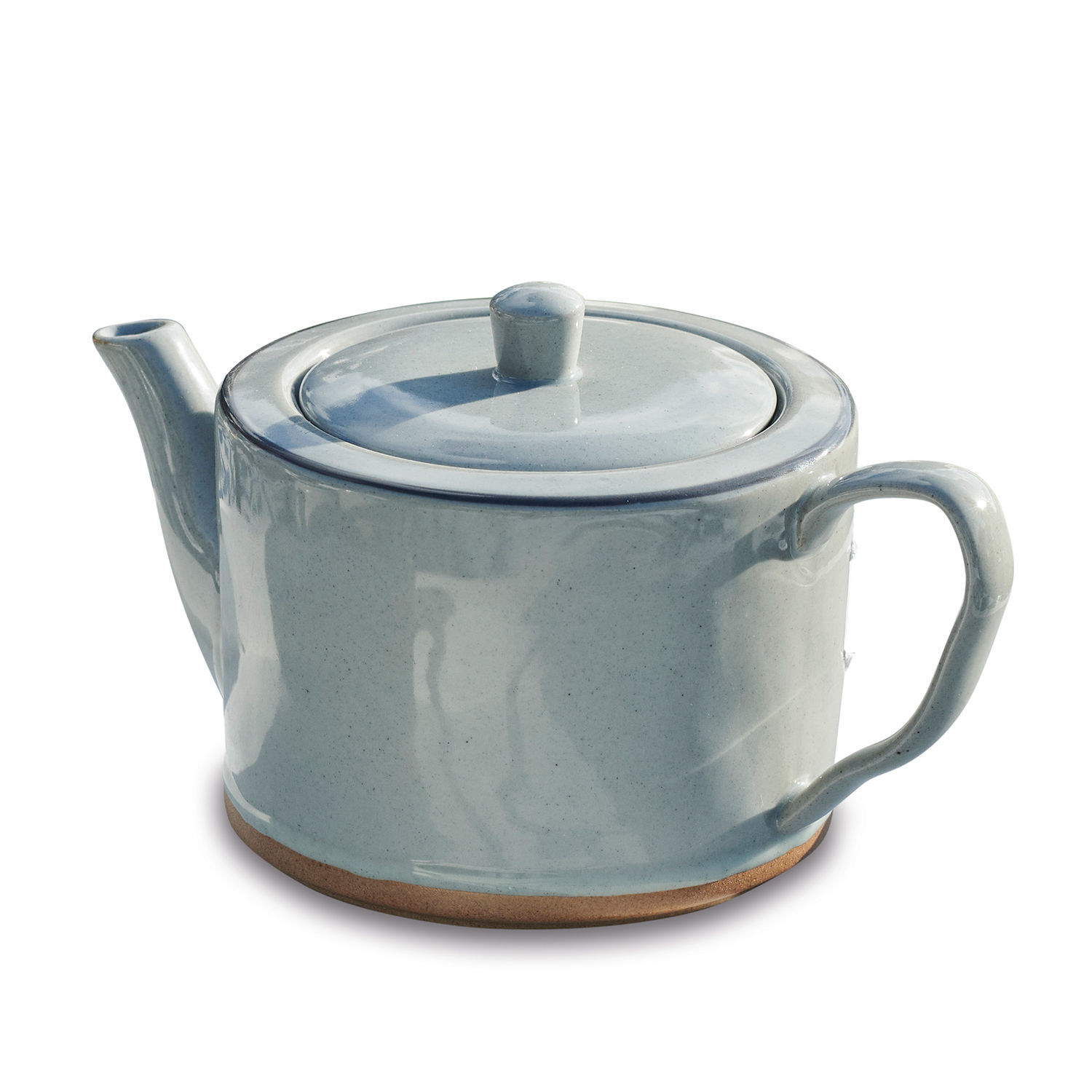 Tetera Biarré Tetera de cerámica azul con tapa y asa para preparar té en la cocina