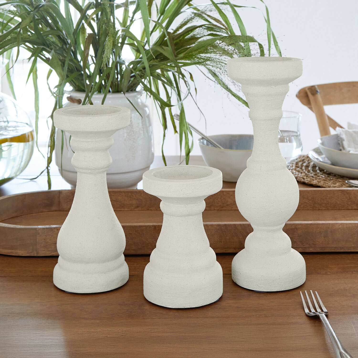 Set de 3 candeleros Quenlivre