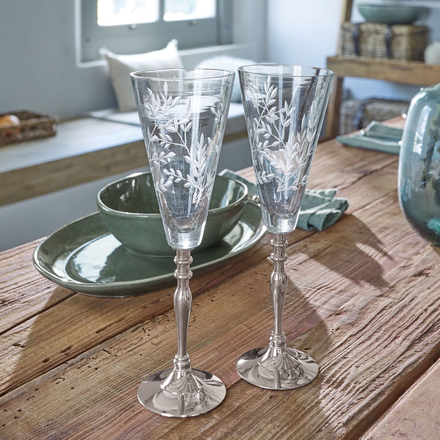 Set de 2 copas de champán Coralie