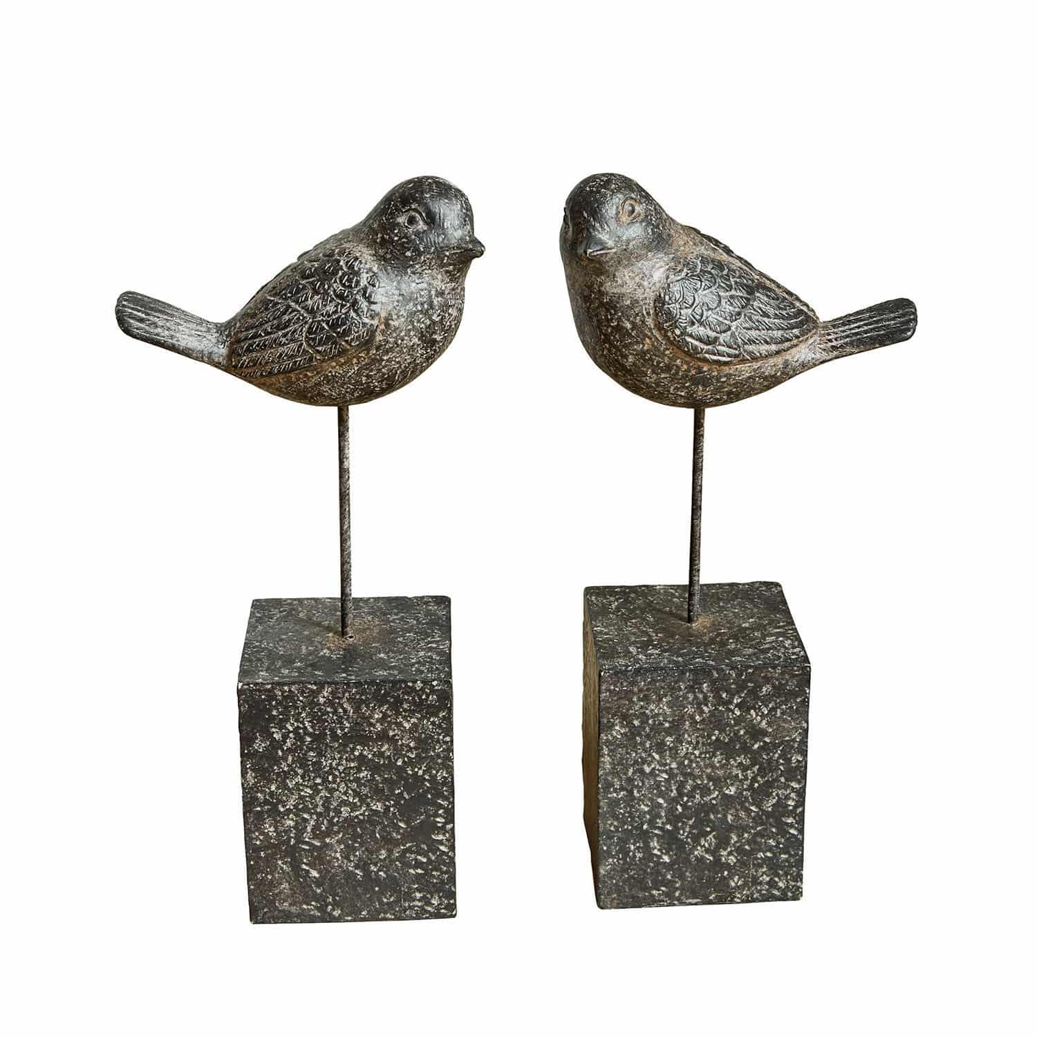Set de 2 pájaros decorativos Juxivel