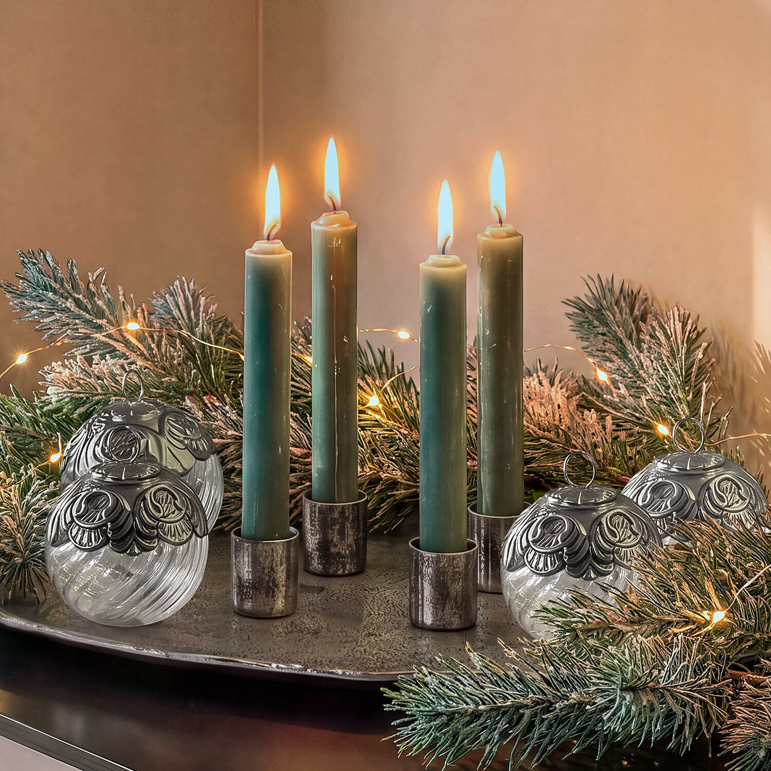 Set de 4 bolas de Navidad Valévoise