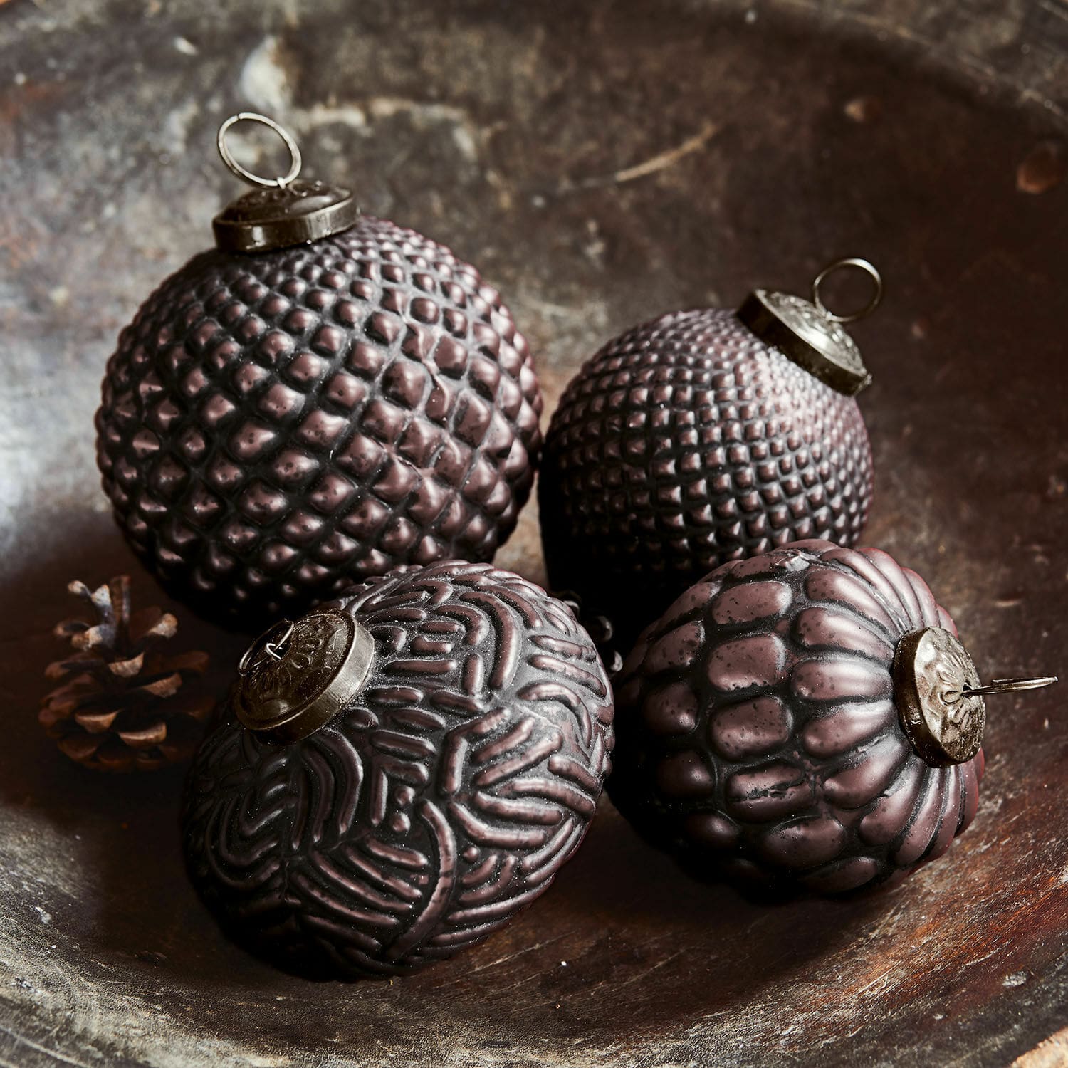 Set de 4 adornos navideños Meyen