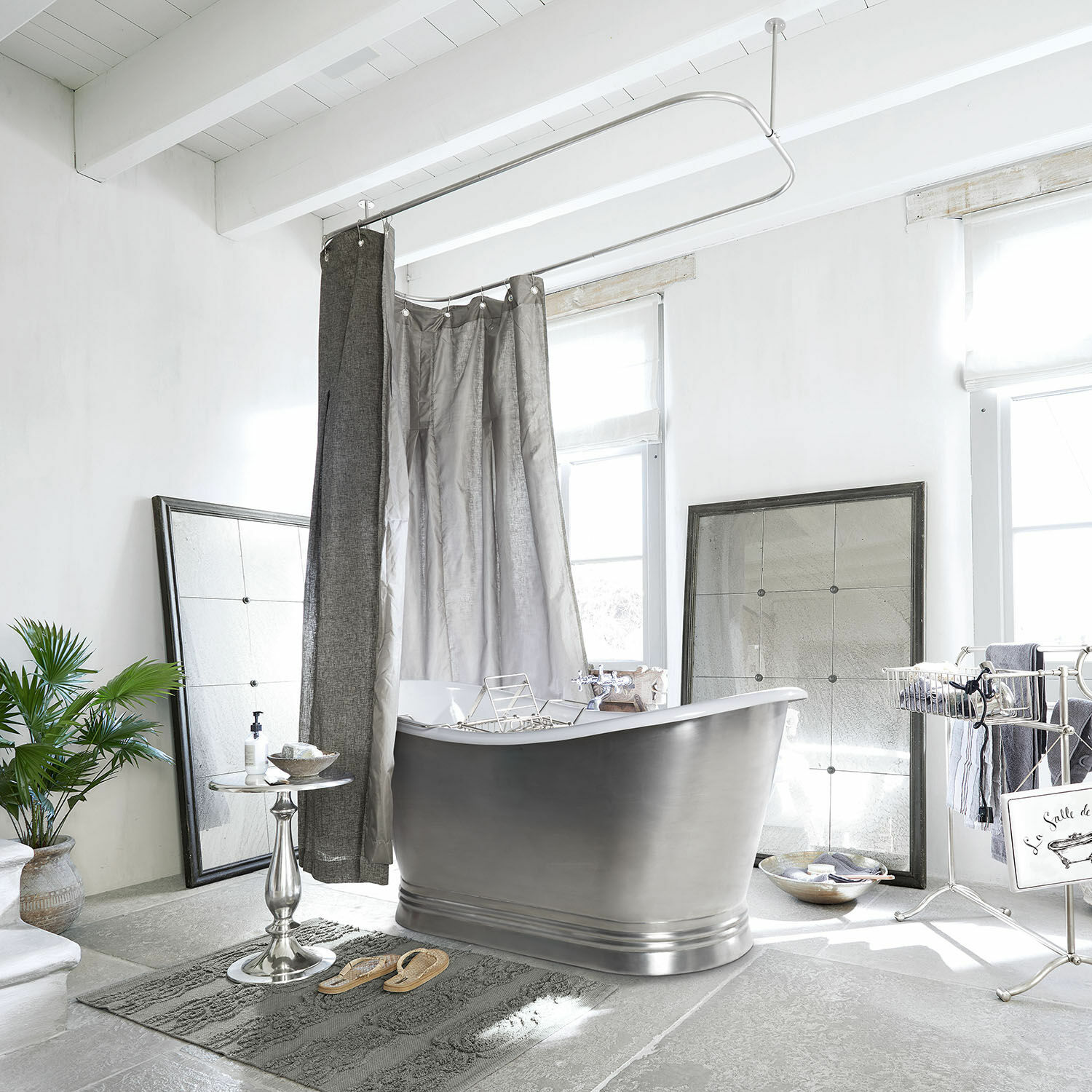 Barra de cortina de ducha Addington