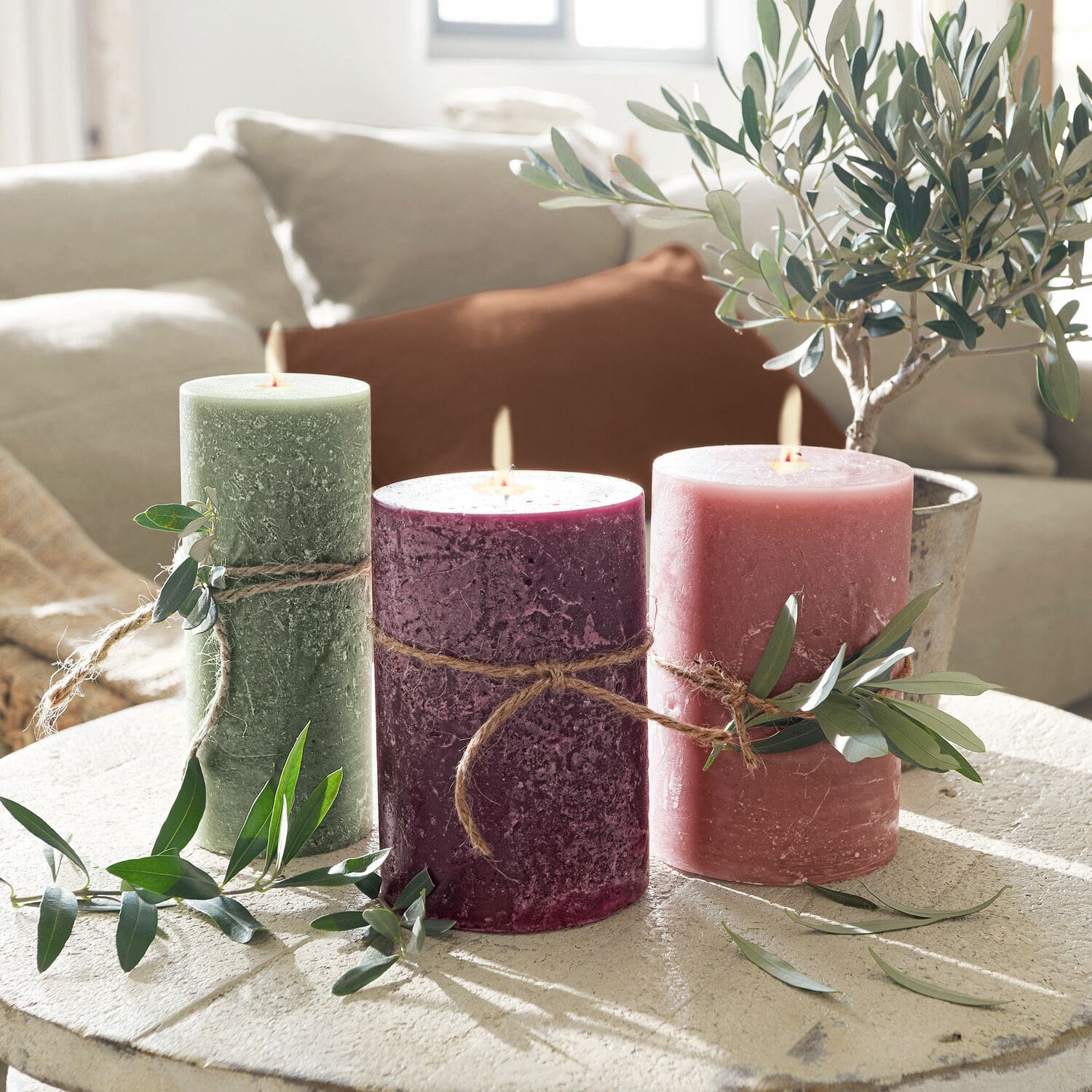 Set de 3 velas Salis