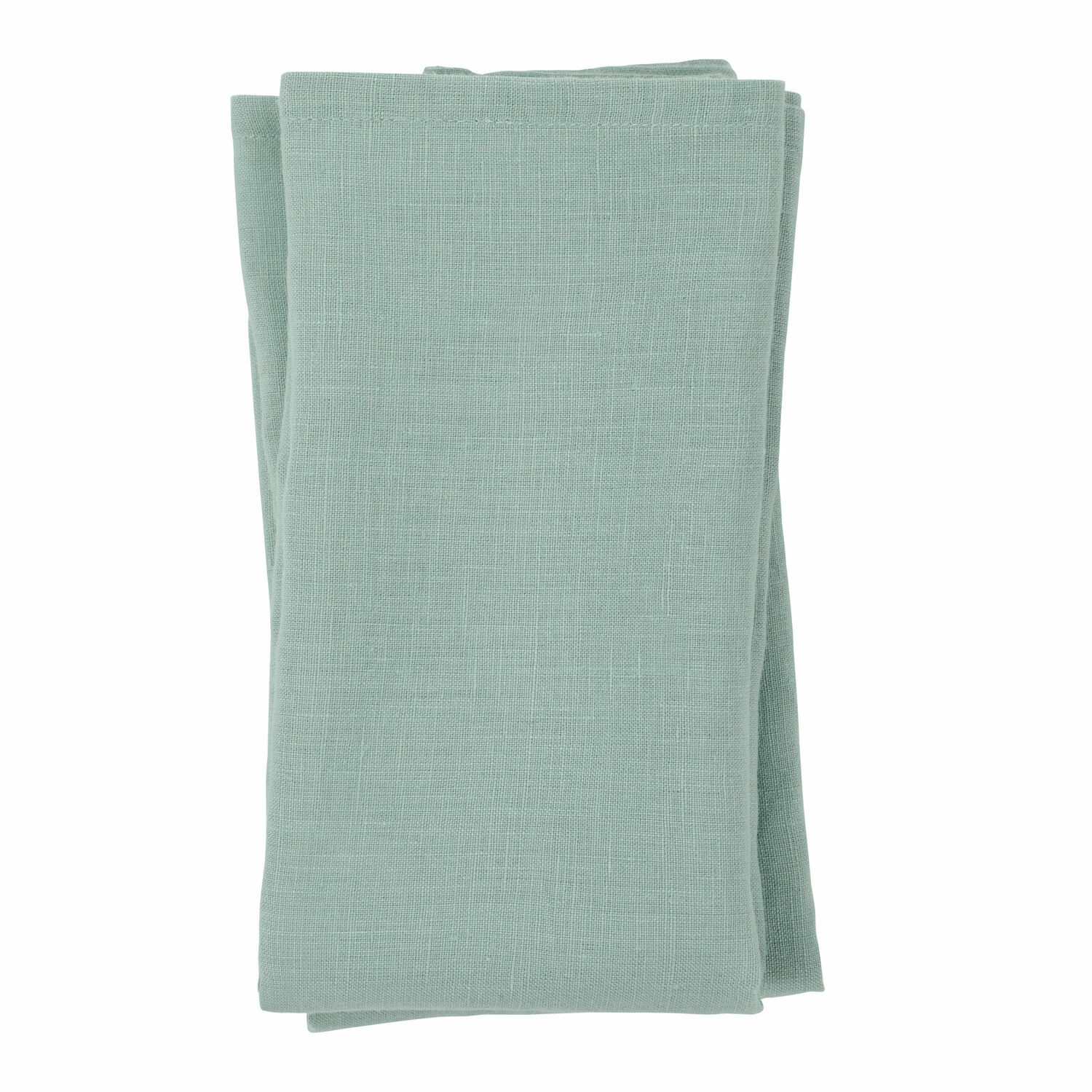 Set de 4 servilletas de lino verde Ghis, suaves y duraderas, ideales para decoración de mesa