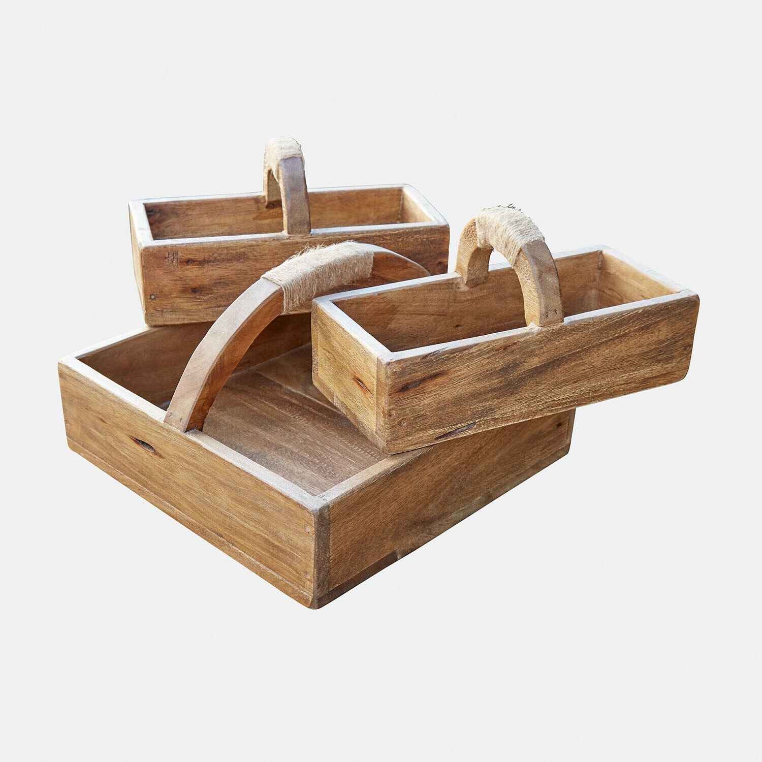 Set de 3 cajas de madera Nettleby
