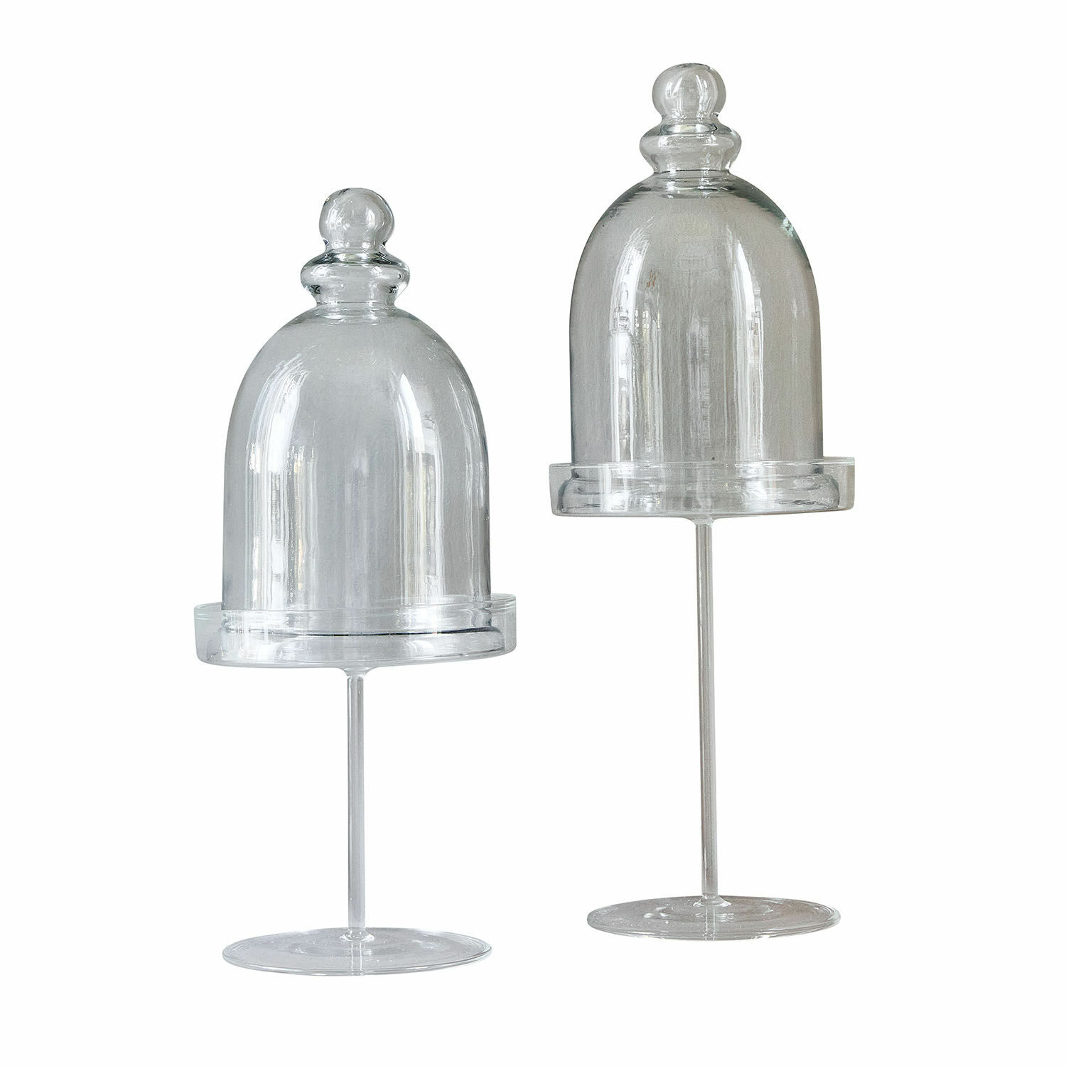 Set de 2 campanas de cristal Hibous