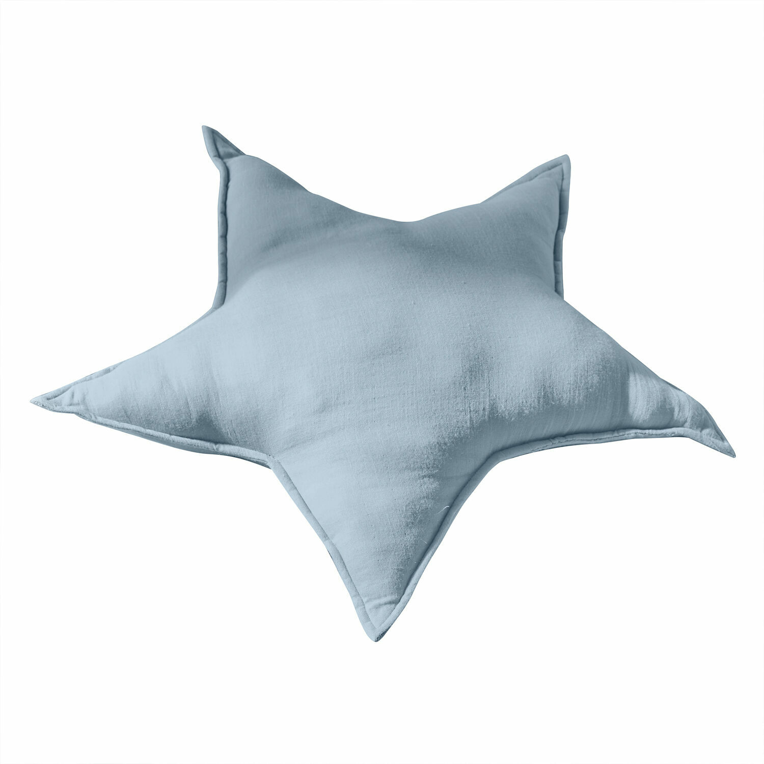 Cojín Étoilie Cojín decorativo en forma de estrella de algodón azul para salón y dormitorio