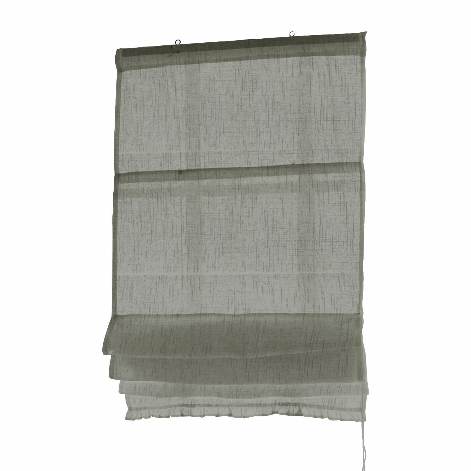 gris Estor plisado gris de tela ligera para decoración de ventanas y protección solar