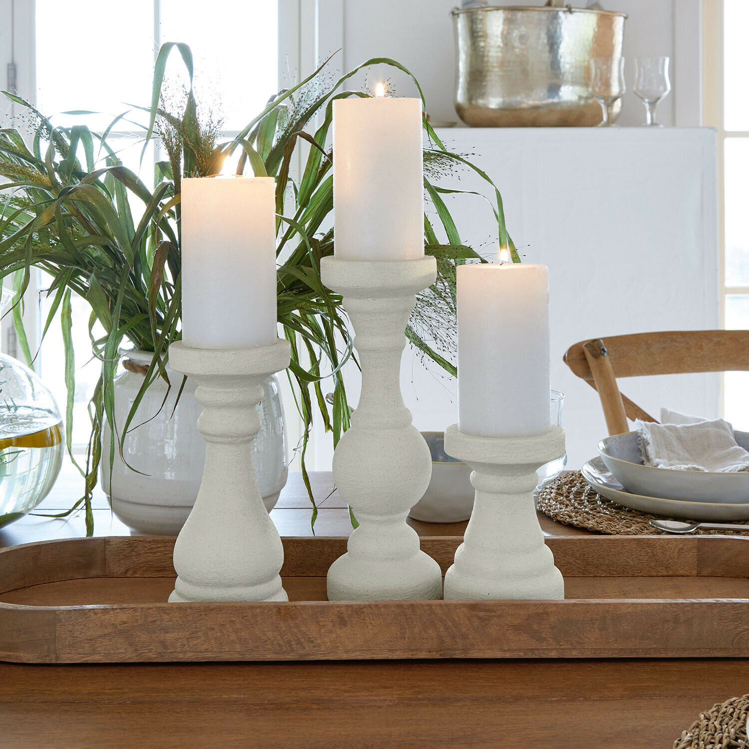 Set de 3 candeleros Quenlivre