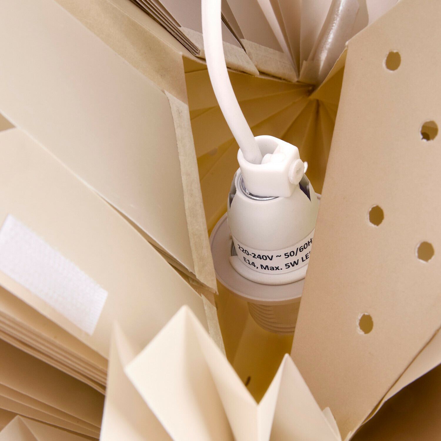 Estrella luminosa de papel Tindrae