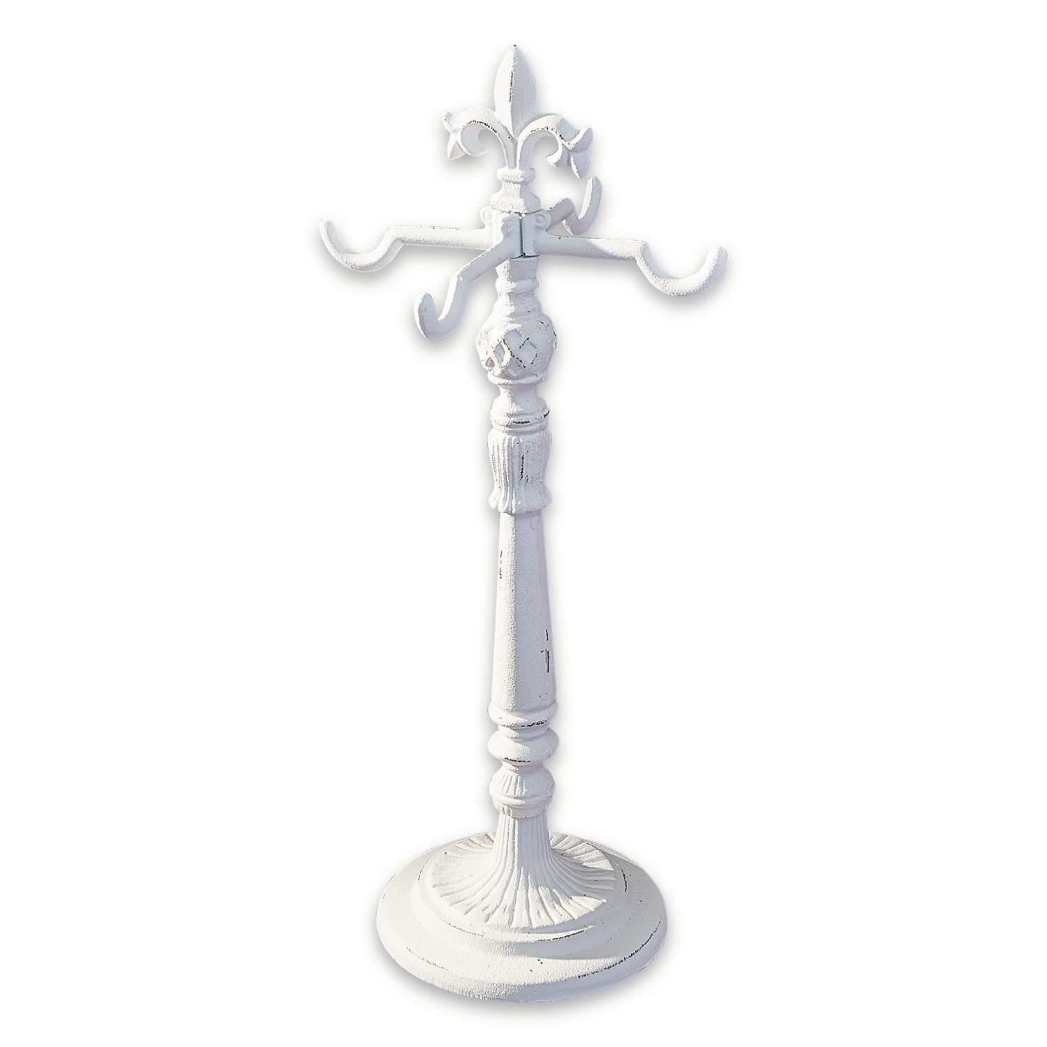 blanco envejecido Soporte para coronas Antwan de metal en blanco antiguo para decoración de hogar y jardín